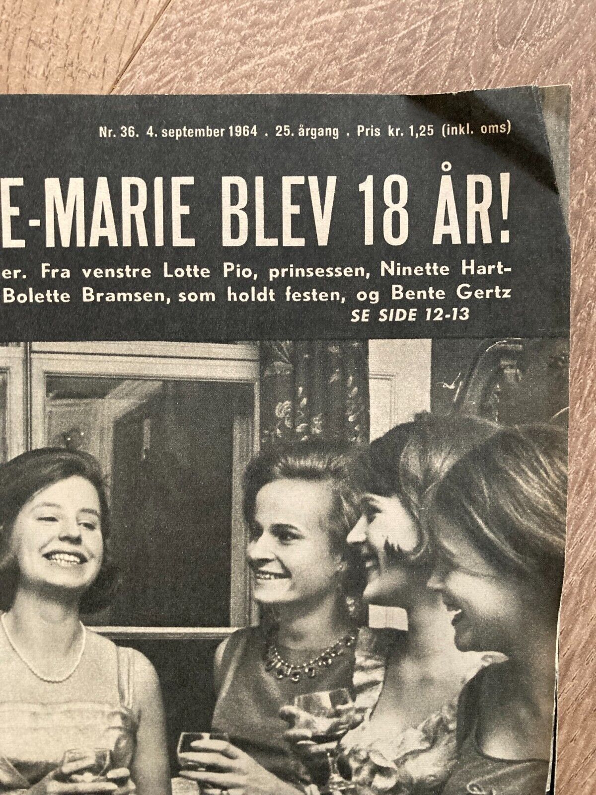 Greek King Constantine Queen Anne-Marie Birthday Danish Magazine 1964 Se og Hør