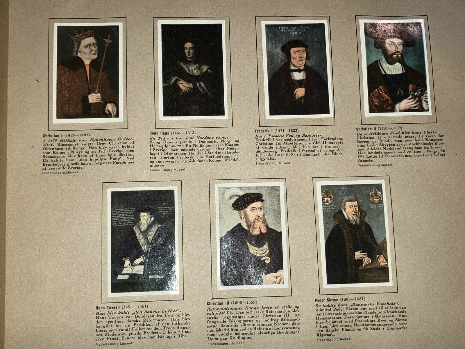 100 Famous Danes Complete Set Rare Vintage H C Andersen Niels Bohr Chr IV