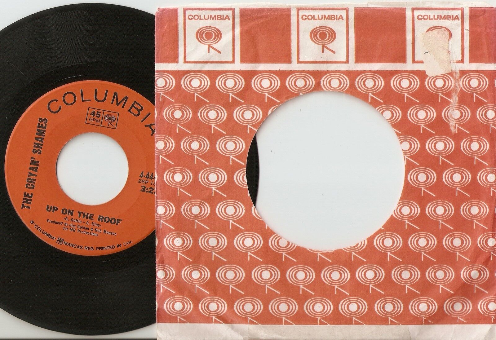 THE CRYIN` SHAMES UP ON THE ROOF  SHIP CANADA 45+CS 1967 MOD FREAKBEAT PSYCH