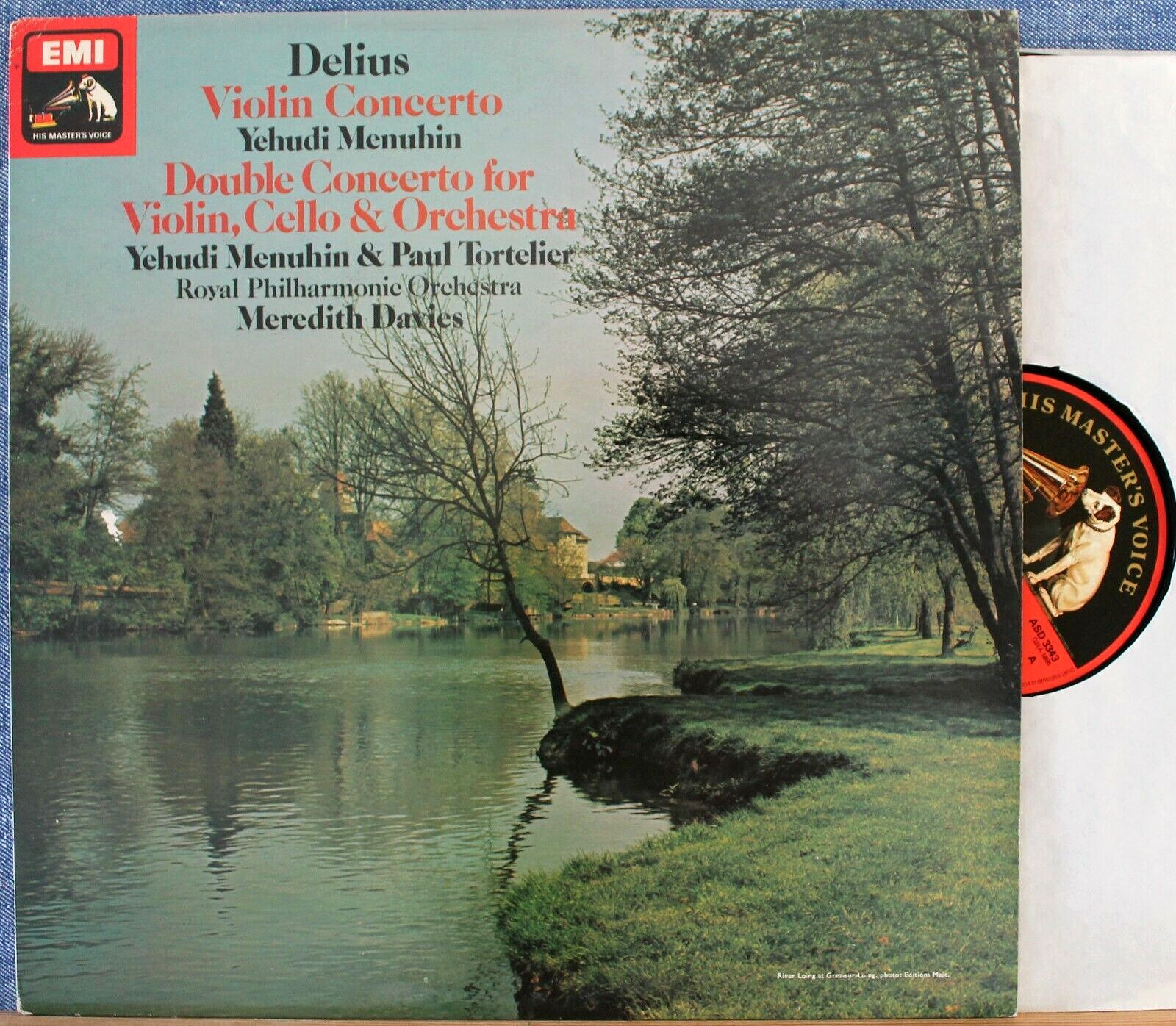 Menuhin; Tortelier Delius (Violin concerto; Double concerto) EMI ASD 3343 NM