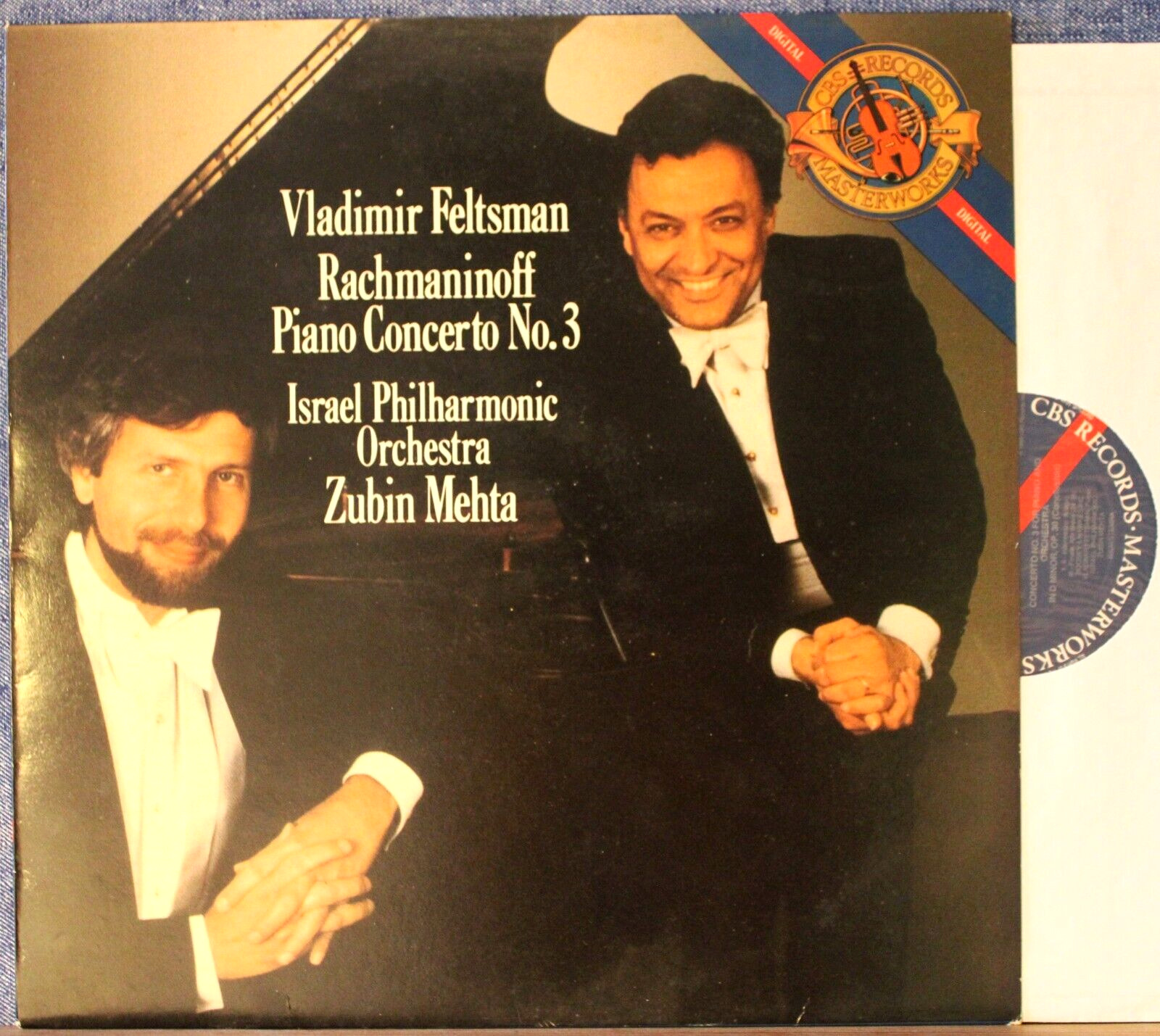 Feltsman mehta Rachmaninoff (Piano concerto 3) CBS M 44761 dig NM