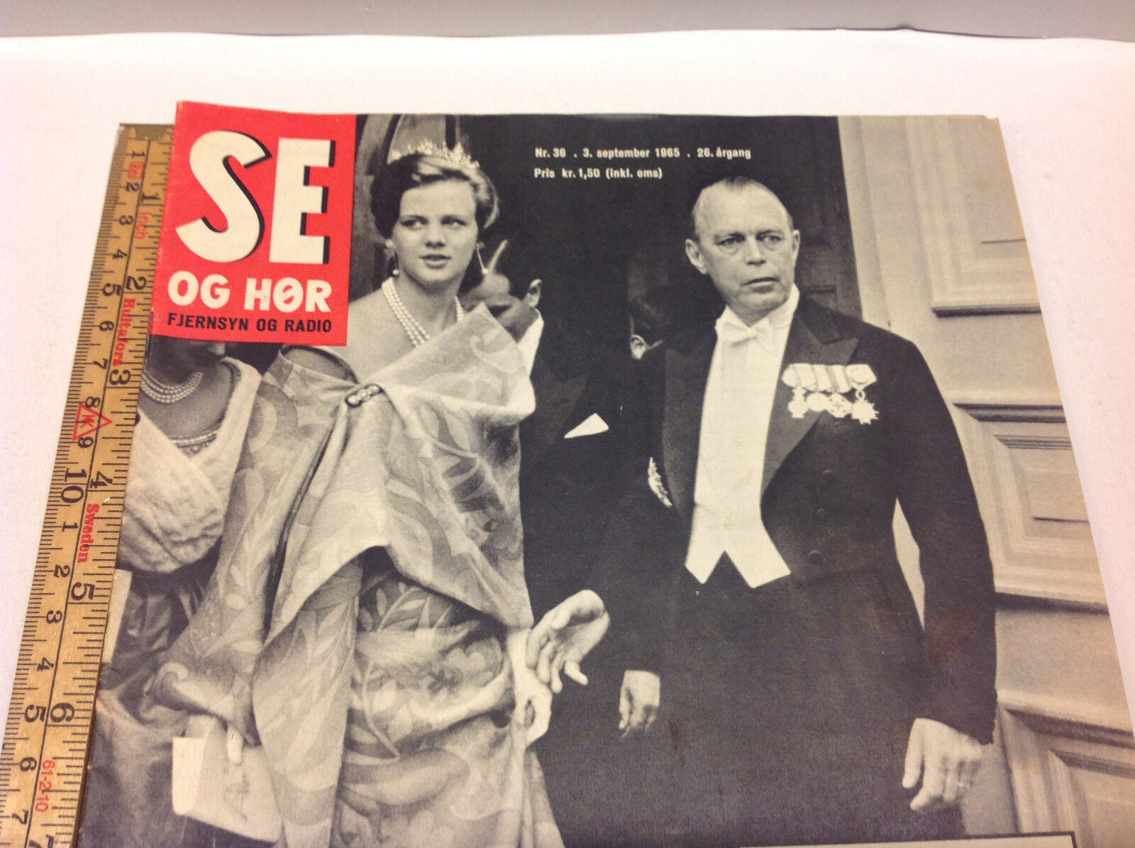 Danish Princess Future Queen Margrethe II DK Royal 1964 Vintage Danish Magazine