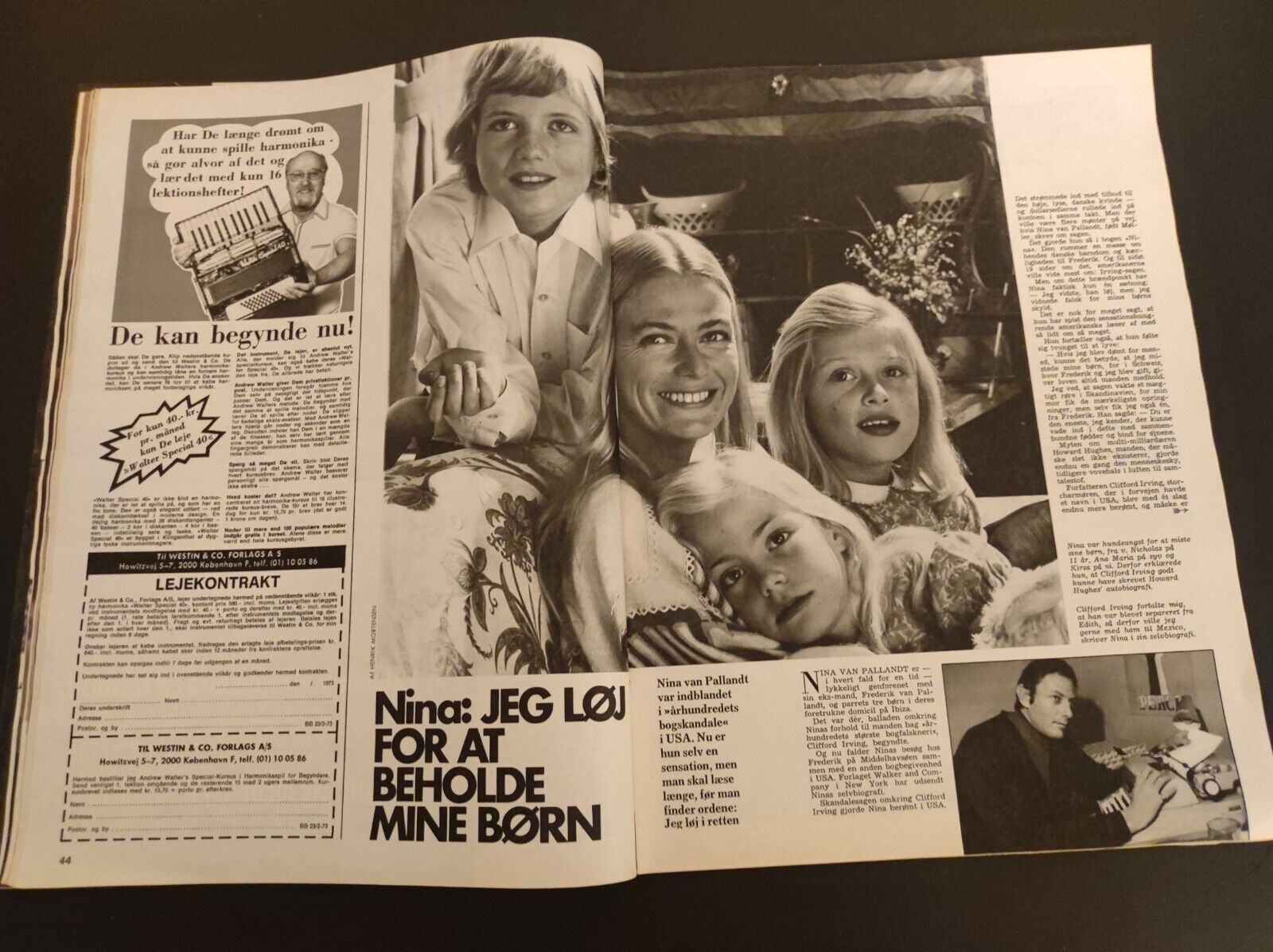 QUEEN MARGRETHE Ingrid GEORGE BEST Nina BRIGITTE BARDOT 73 Danish Magazine BB150