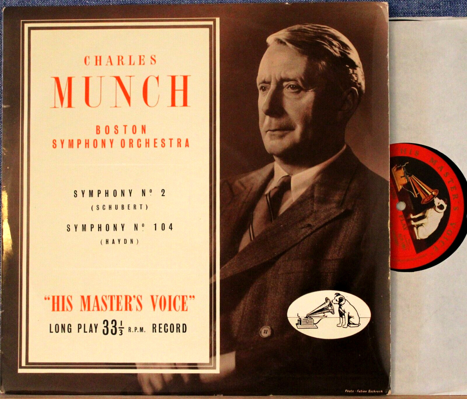 Munch Schubert (Symphony 2) + Haydn (Symphony 104) HMV ALP 1061 NM