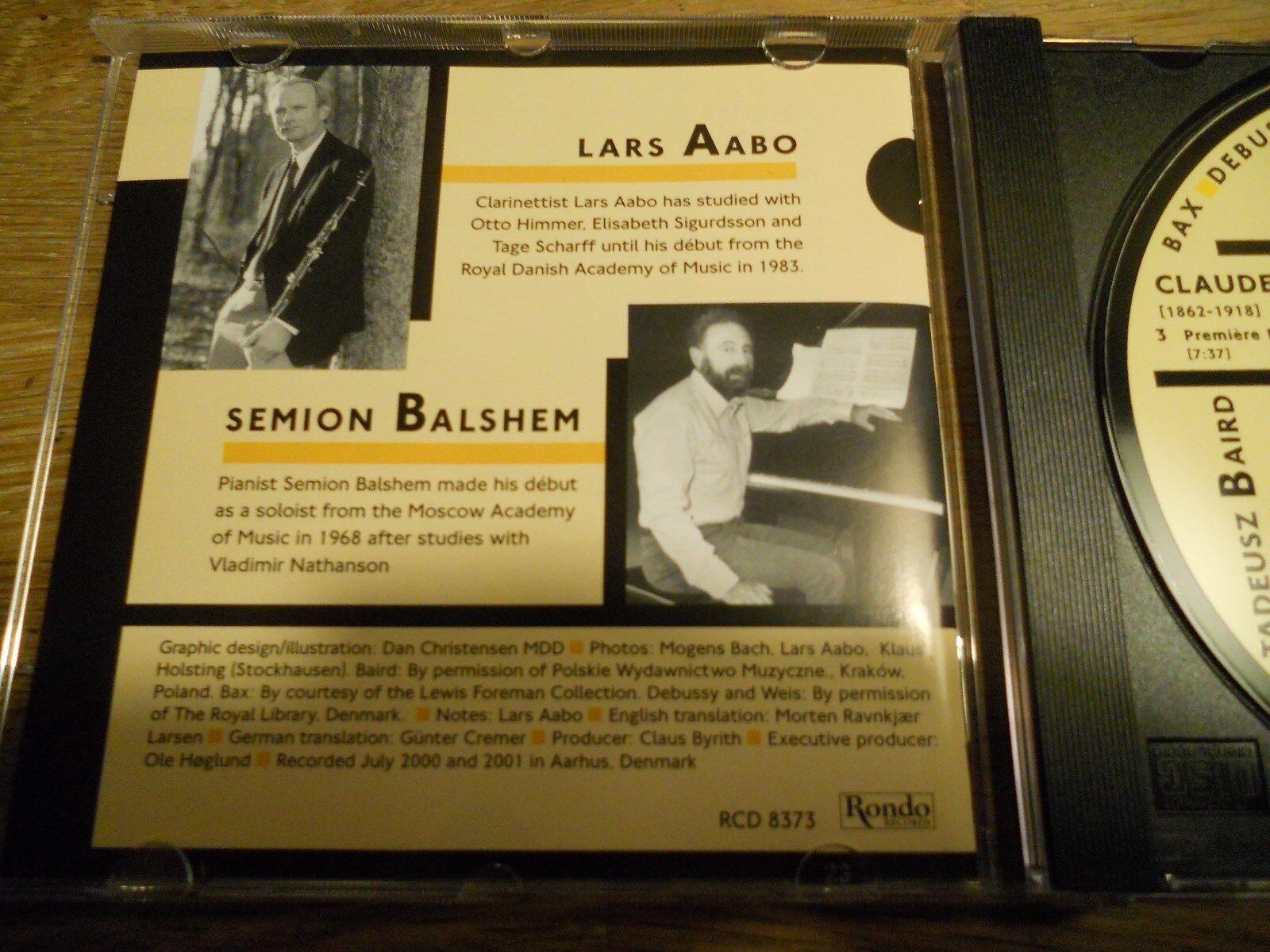 BAX DEBUSSY WEIS BAIRD STOCKHAUSEN 2002 MINT CD ALBUM RONDO RECORDS 13 JAZZ TRAX