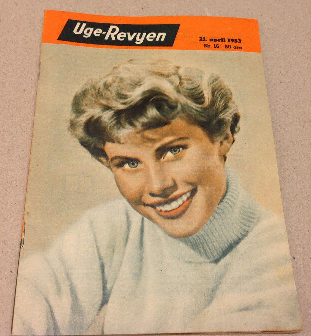 SUSAN STEPHEN FRONT COVER + HARRY JAMES BACK COVER VINTAGE Danish Magazine 1953