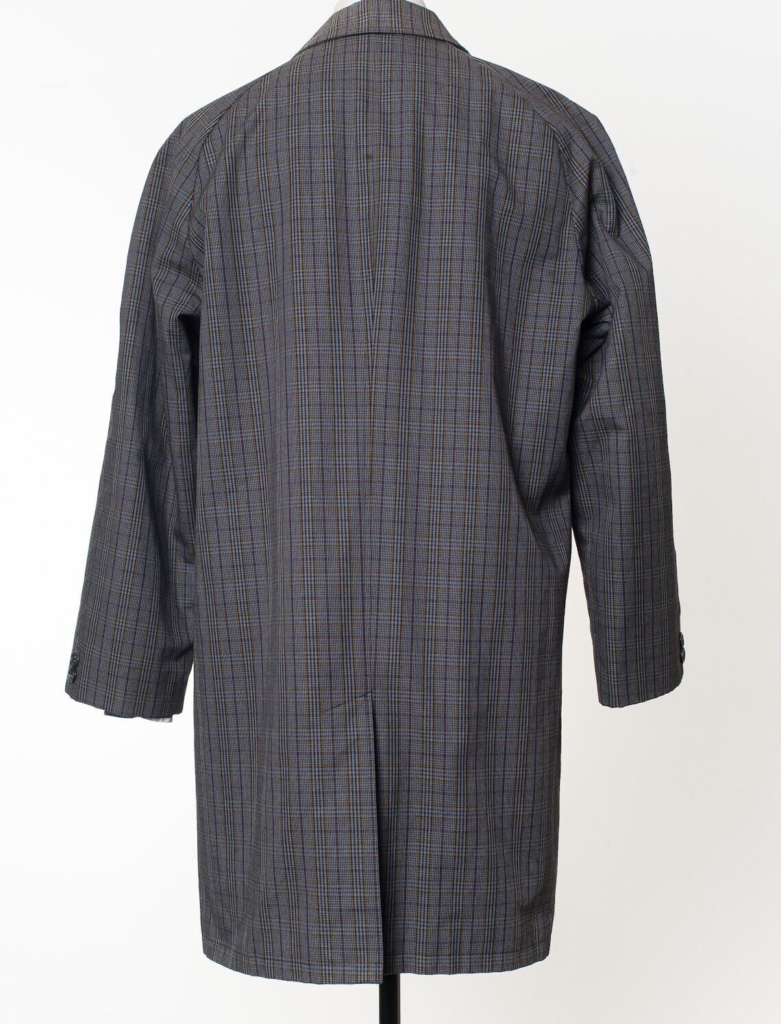 PENGUIN Gray Check Mac Coat Size L