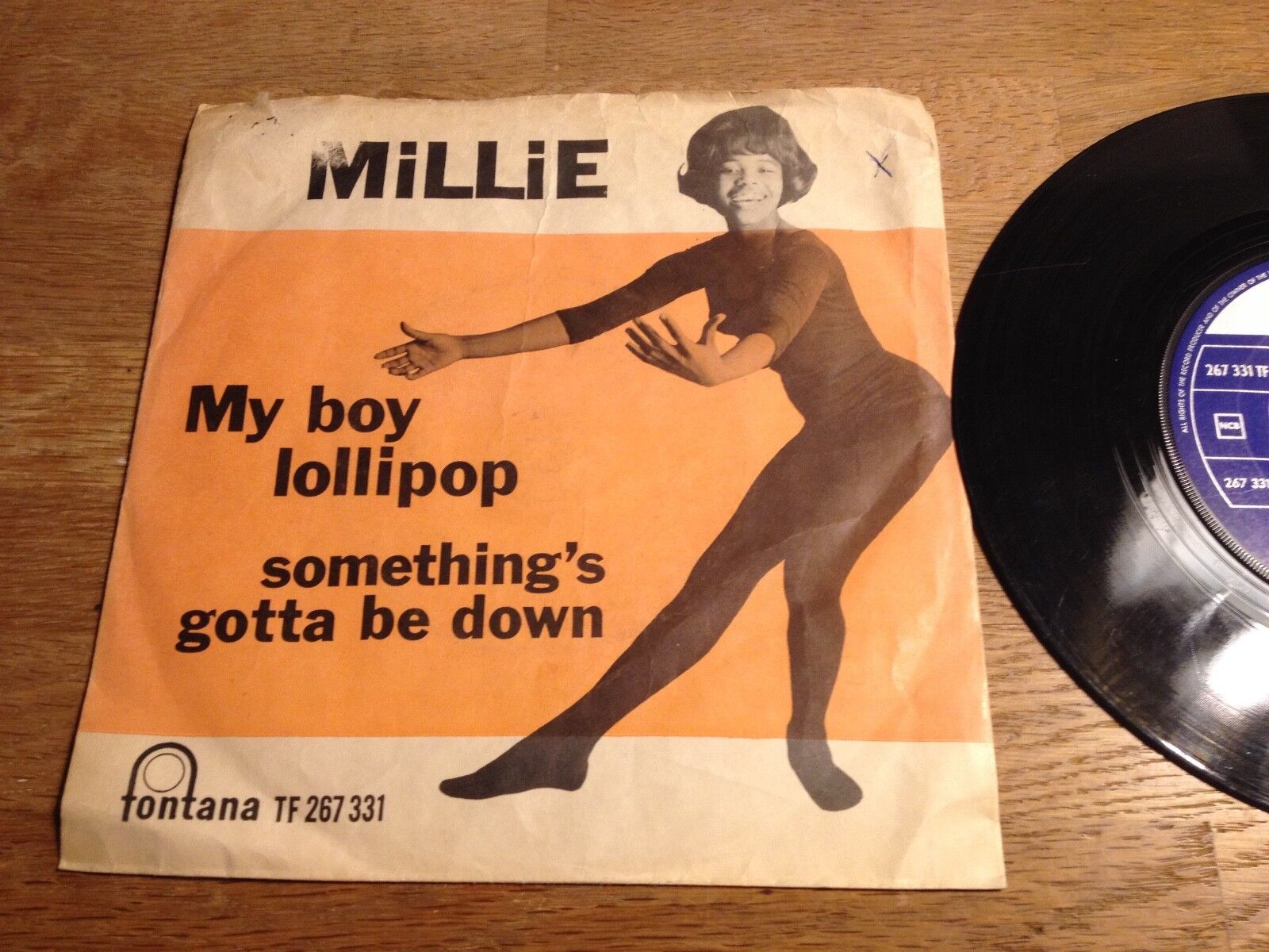 MILLIE "MY BOY LOLLIPOP/SOMETHING´S GOTTA BE DOWN" 1964 FONTANA RECORDS NCB MONO