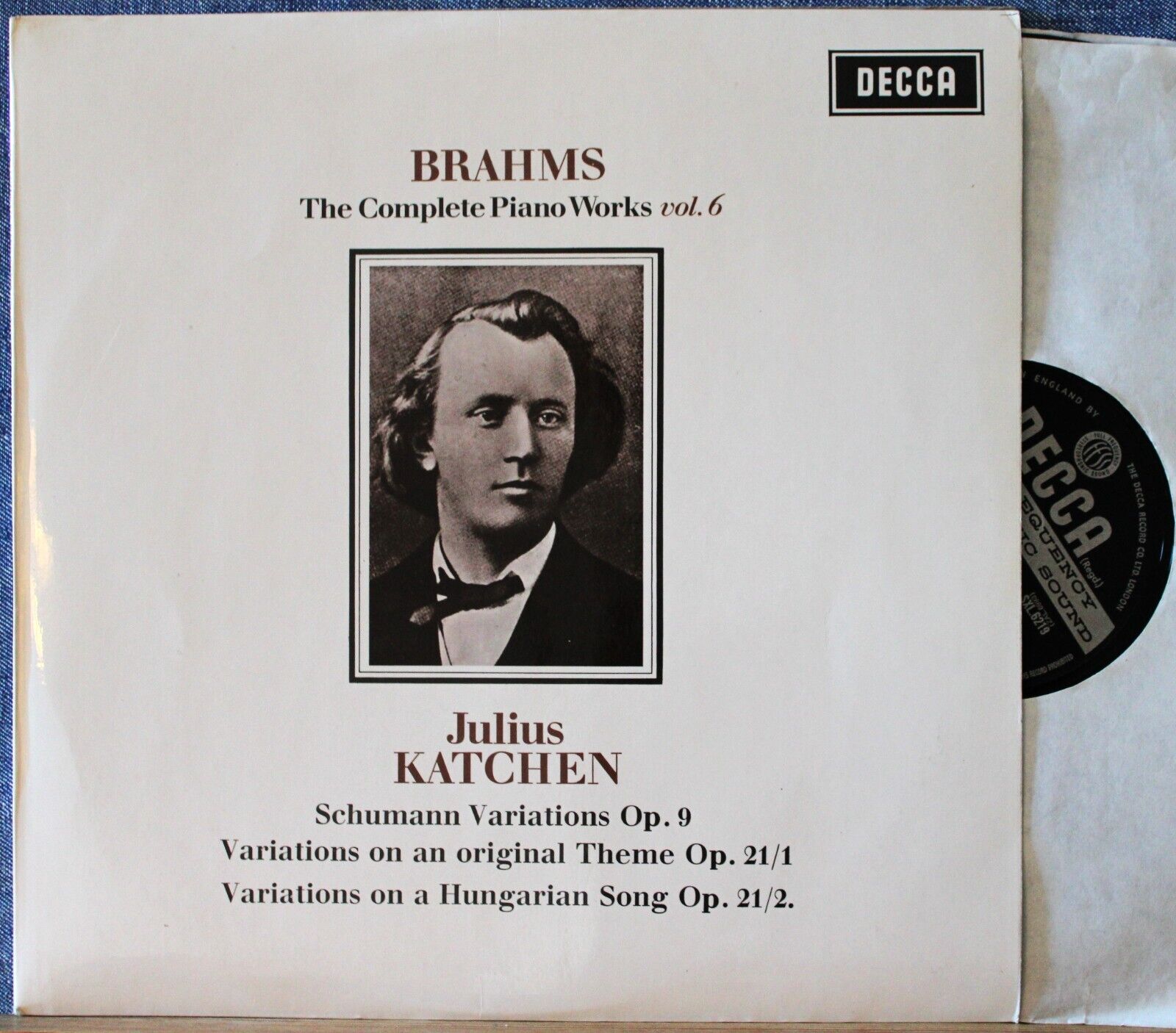 Katchen Brahms (Variations op 9 + 21) Decca SXL 6219 wb NM