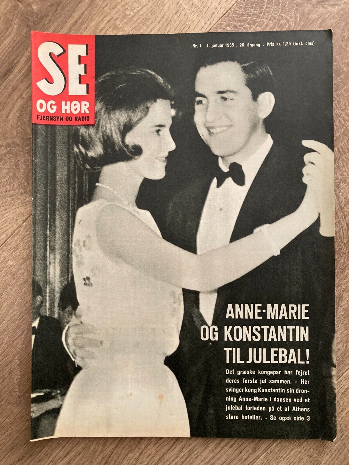 Greek King Constantine Queen Anne-Marie Danish Magazine 1965 Se og Hør