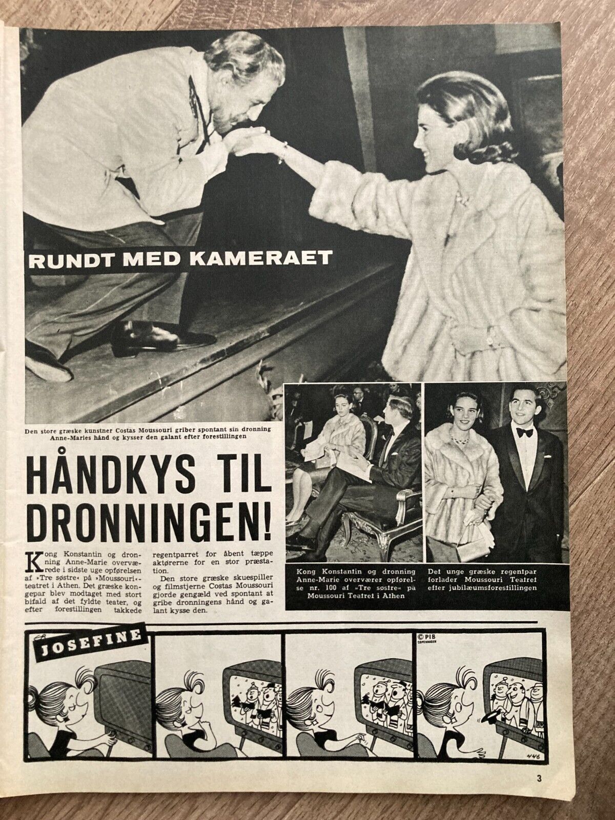 Greek King Constantine Queen Anne-Marie Danish Magazine 1965 Se og Hør