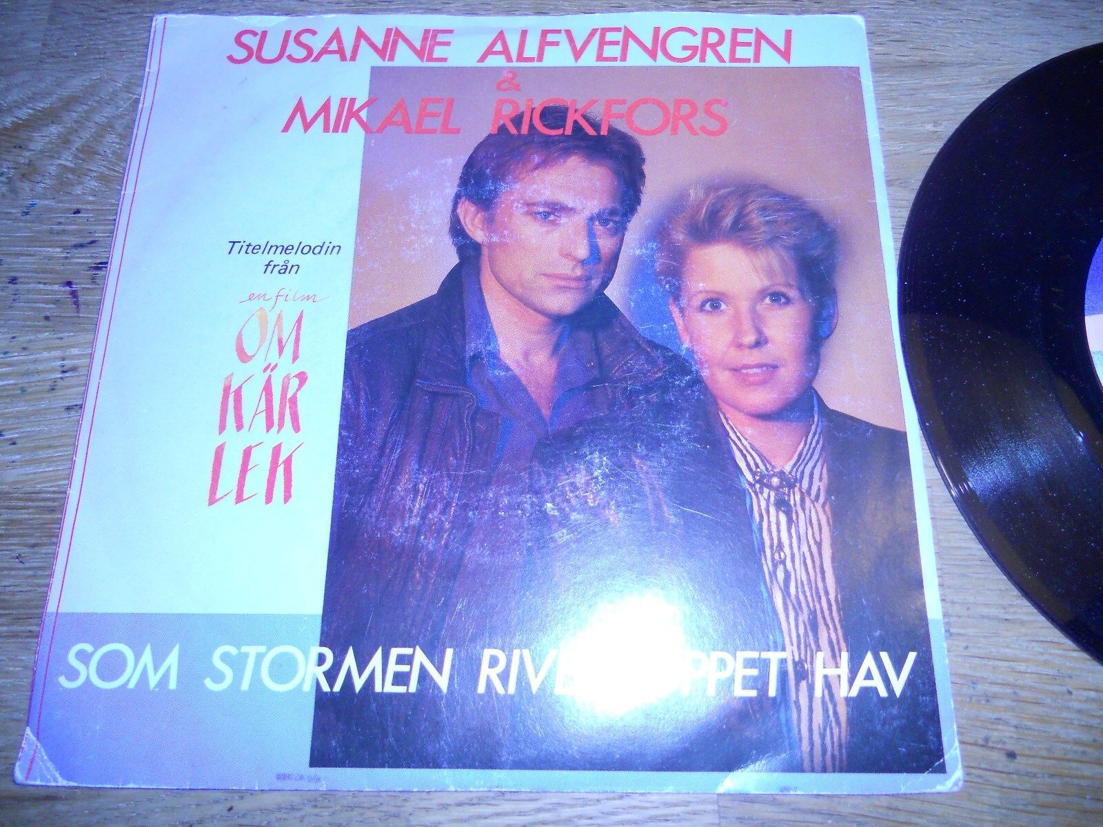 SUSANNE ALFVENGREN   MIKAEL RICKFORS "SOM STORMEN RIVER OPPET HAV" SWEDISH 1986