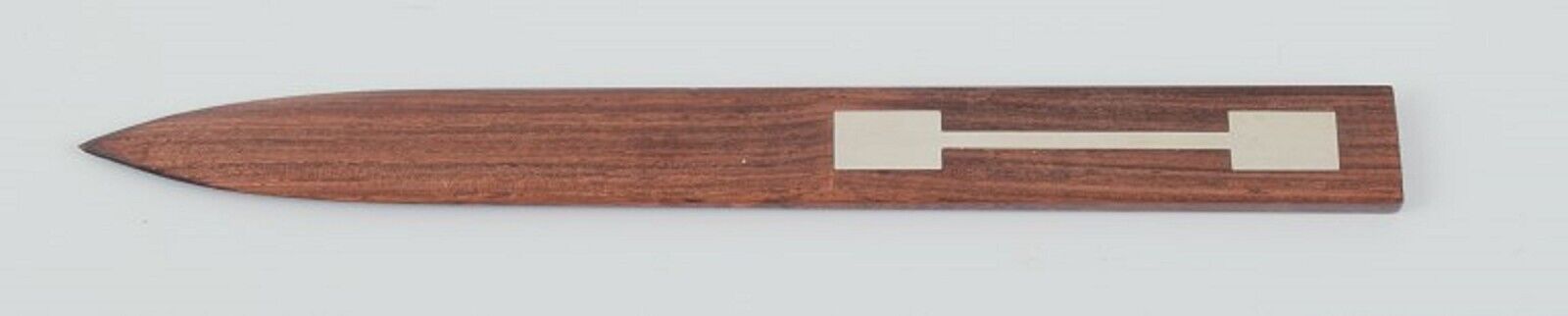 Hans Hansen Letter knife in rosewood with silver inlay Danish Modern