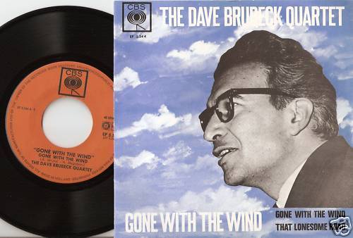 THE DAVE BRUBECK QUARTET GONE WITH THE WIND 45+PS 1959 MOD JAZZ SOUL