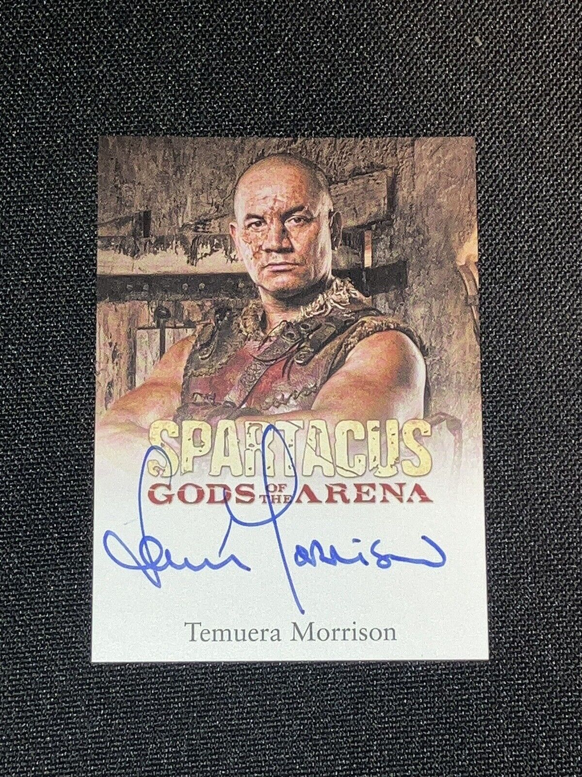 Spartacus Gods of the Arena Autograph Card Signed by Temuera Morrison as Doctore