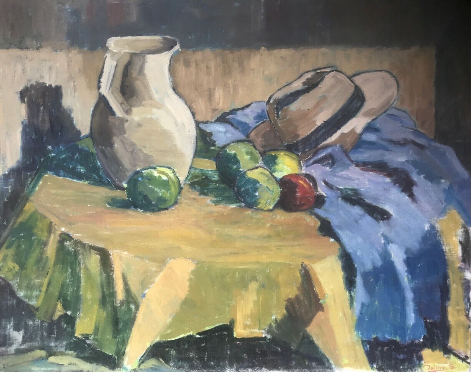 Johny Saabye Jørgensen (1913-1988): JUG FRUIT COAT AND HAT