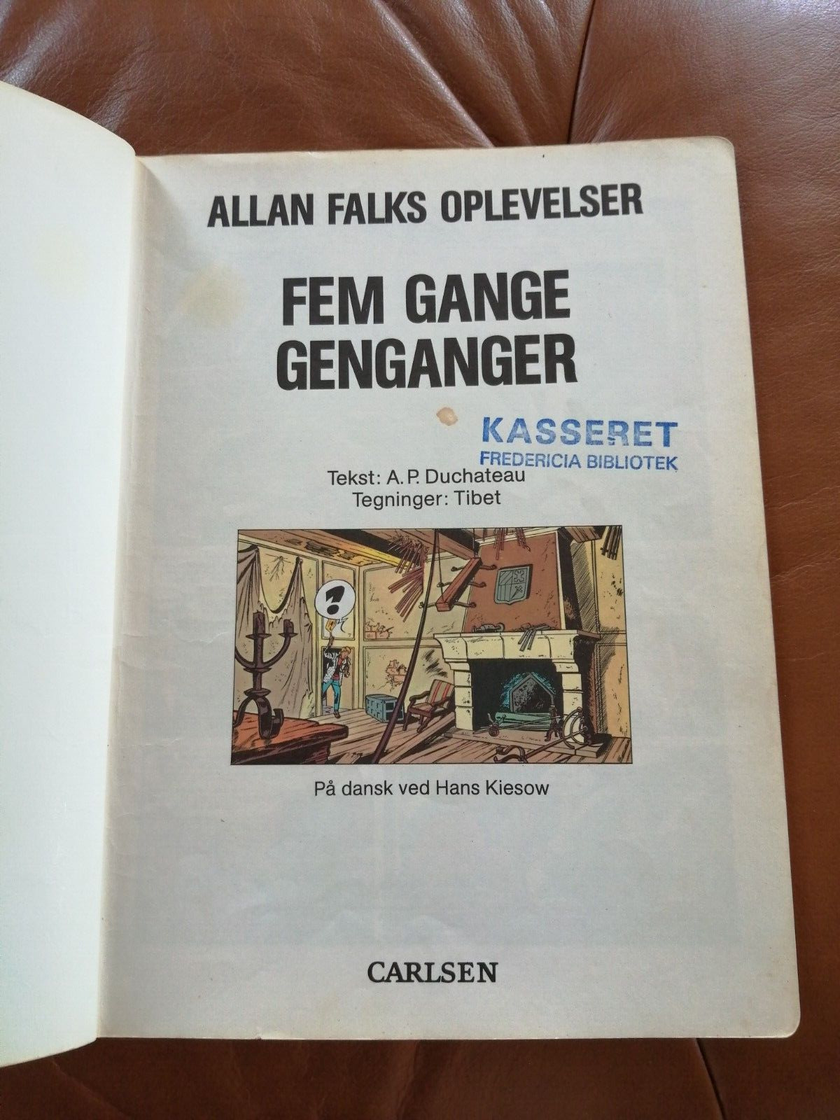 DenmarkComic bookTibet DuchateauAlan FalkFem gange genganger1989ex-library