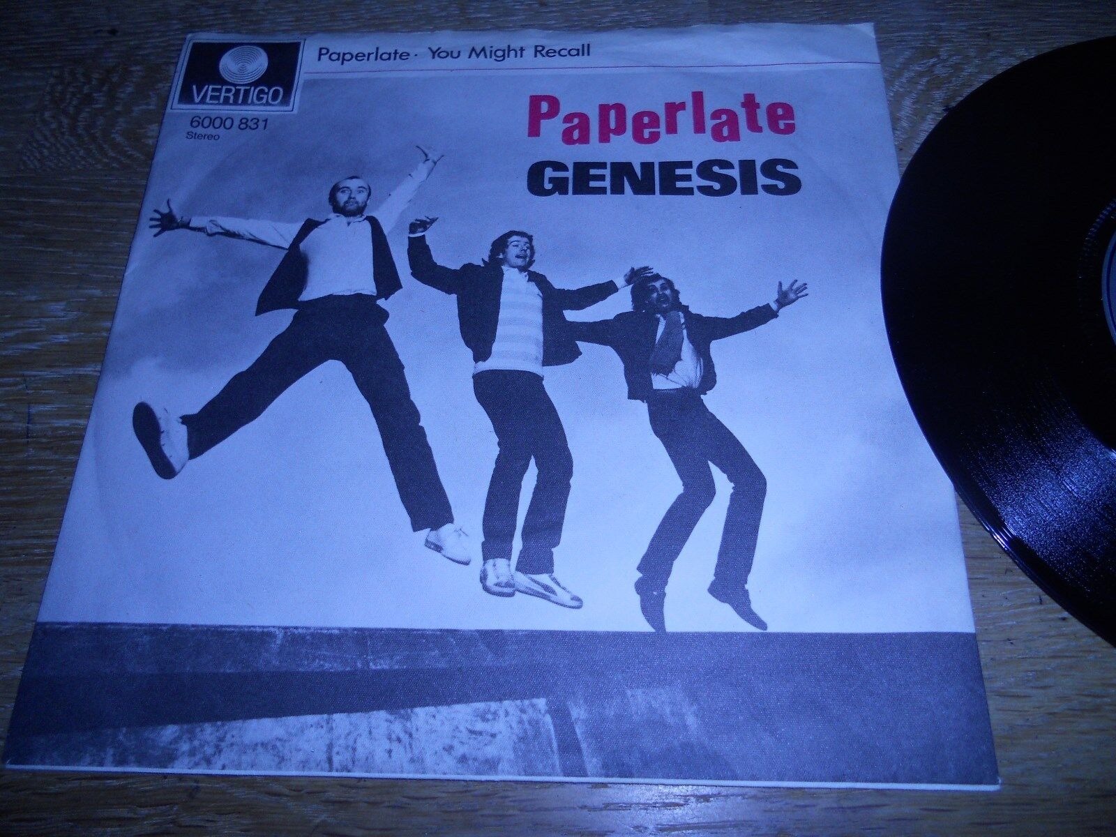 GENESIS "PAPERLATE/  YOU MIGHT RECALL" 1982 WEST GERMAN USED 7 INCH VINYL SINGLE