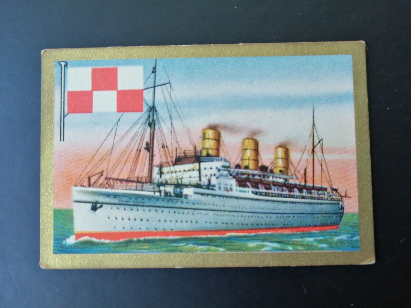 German SABA tobacco ship trading card 1931-33No 47"Empress of Japan"