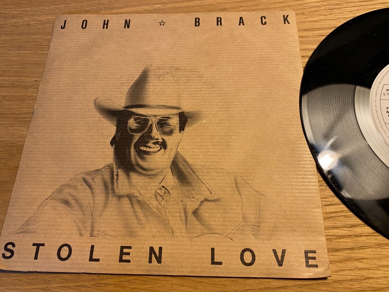 JOHN BRACK "STOLEN LOVE / LOSING YOU" 1989 SWITZERLAND PRESS RCA WHITELABEL 7"