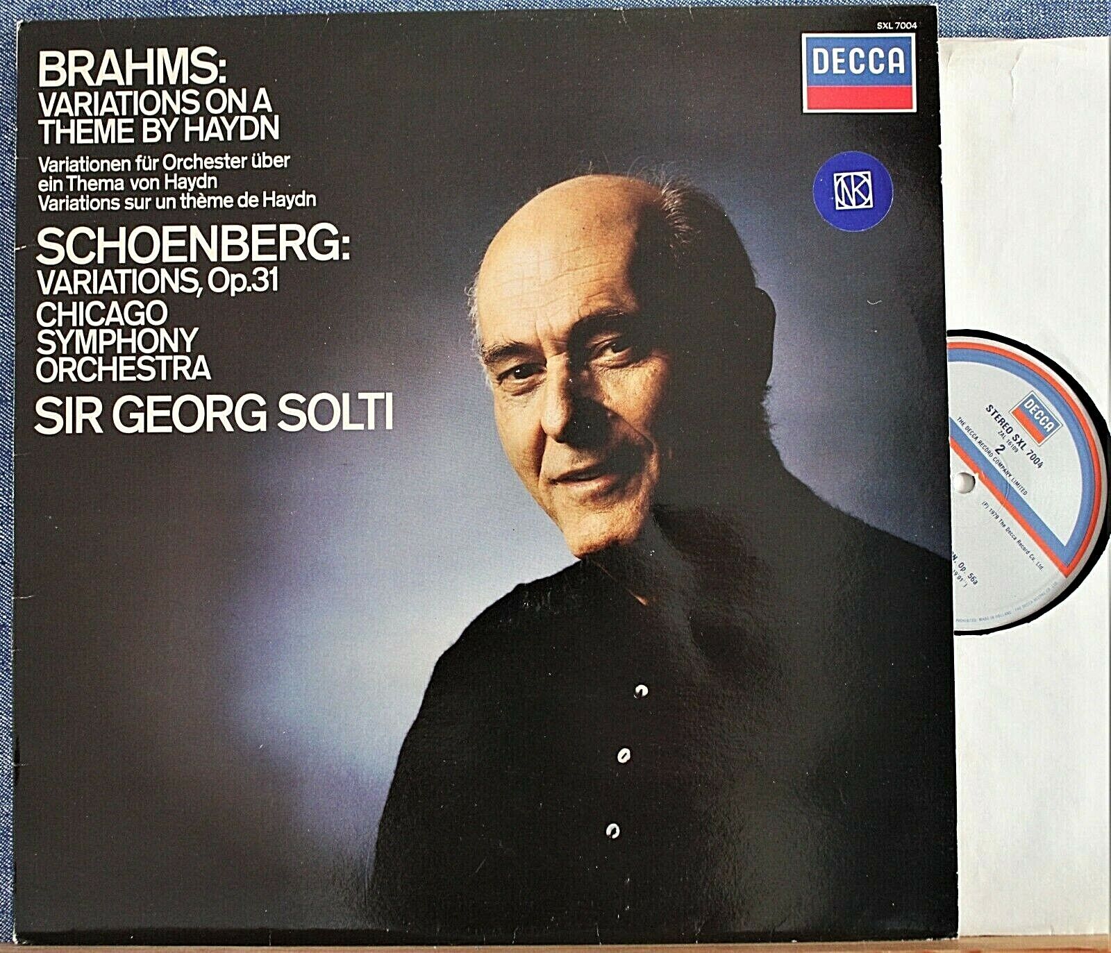 Solti Brahms (Haydn variations)+Schoenberg (Variations) Decca SXL 7004 NM