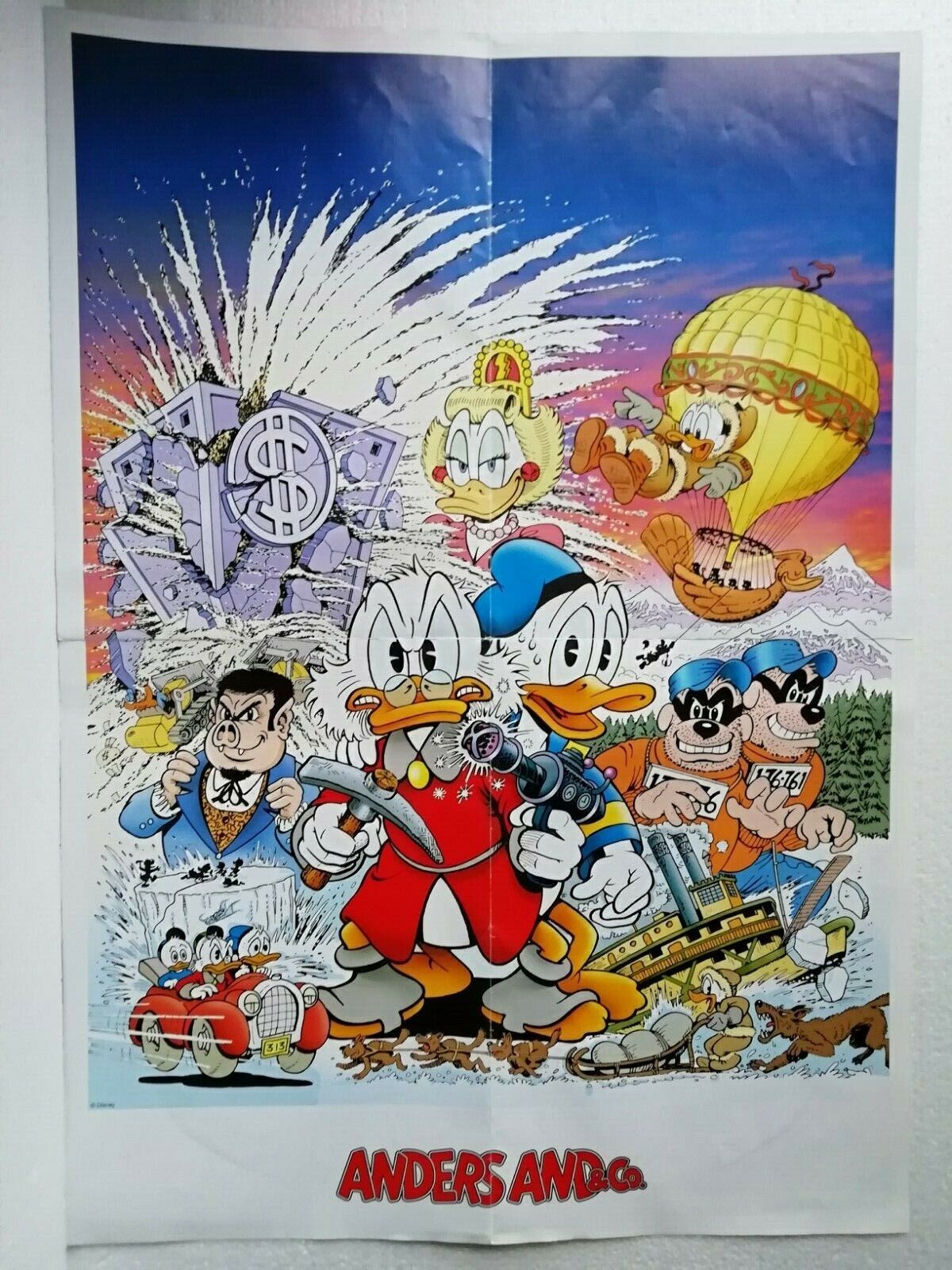 Disney Donald Duck  Co Poster Danish From 2009 59 cm x 42 cm