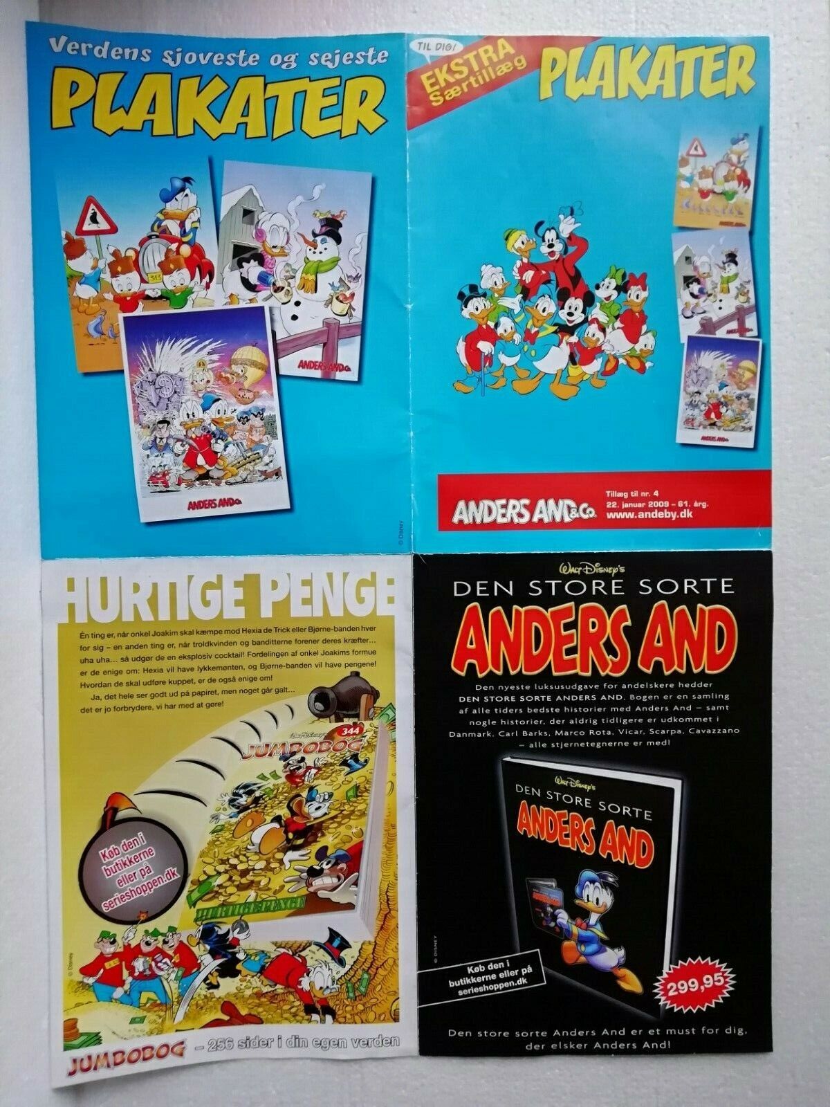 Disney Donald Duck  Co Poster Danish From 2009 59 cm x 42 cm