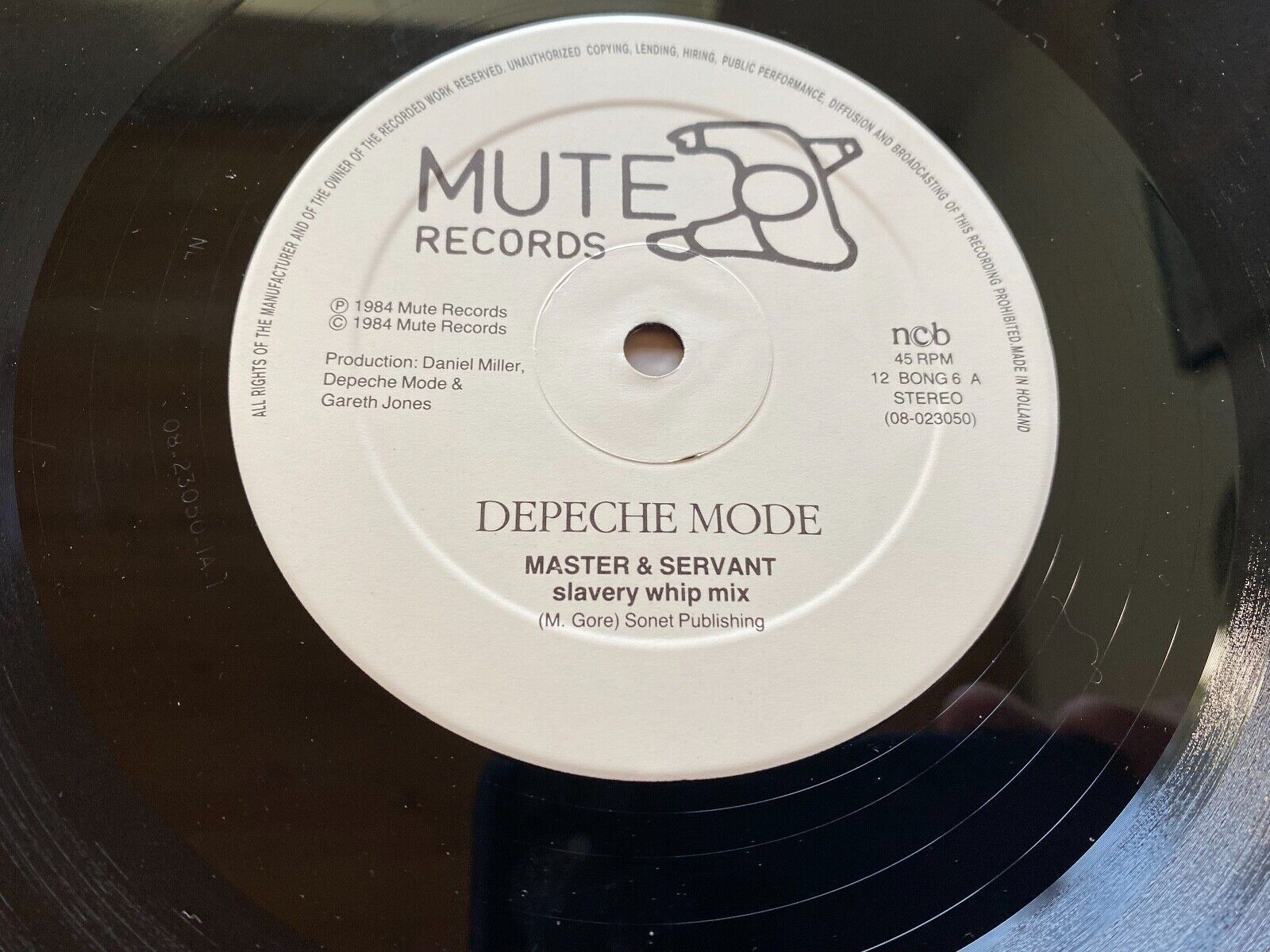 DEPECHE MODE "MASTER AND SERVANT" SLAVERY WHIP MIX 1984 NCB 12" MAXI SINGLE OOP*