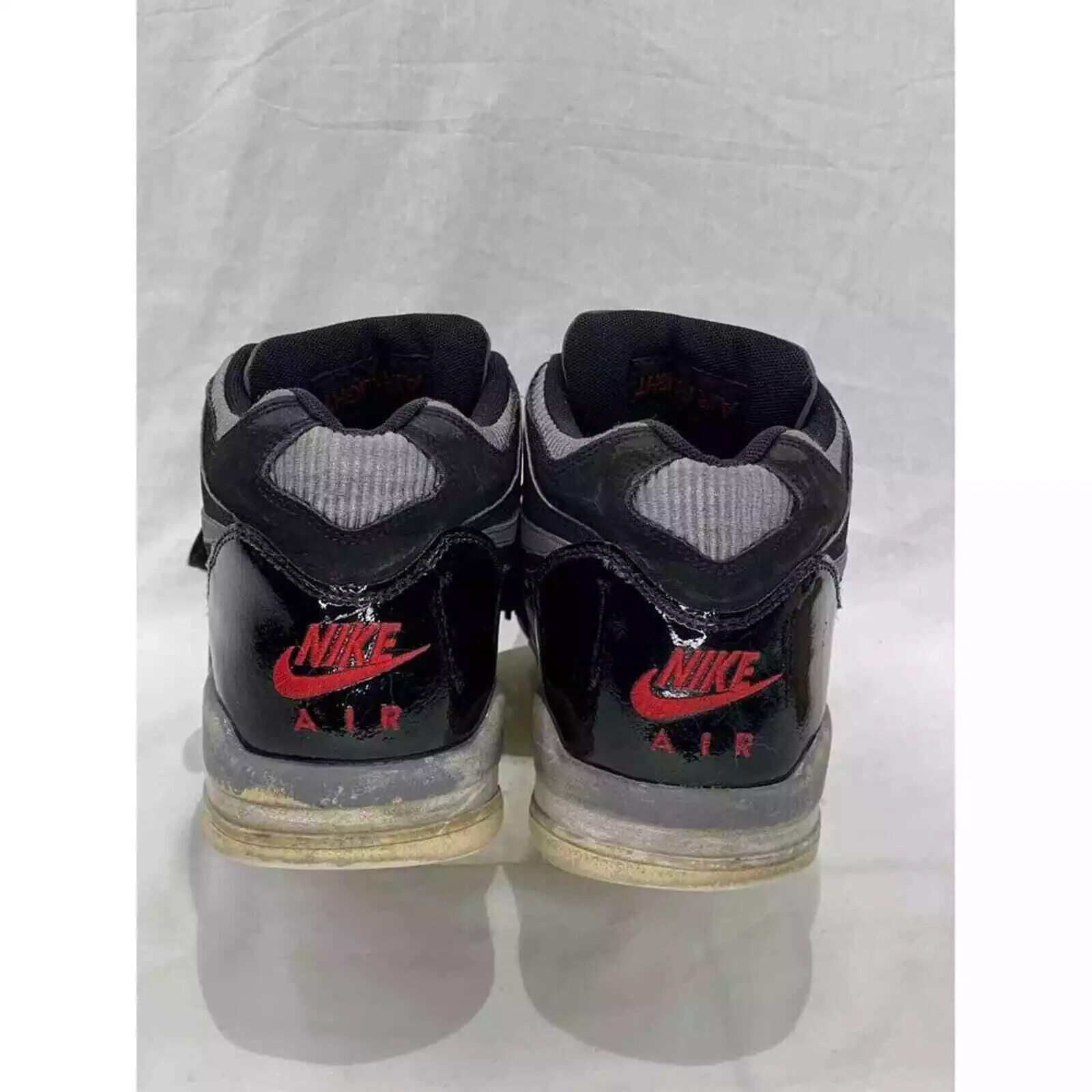 Nike Air Flight 89 Retro Sneakers Shoes Black/Gray/Red Men’s Size 10