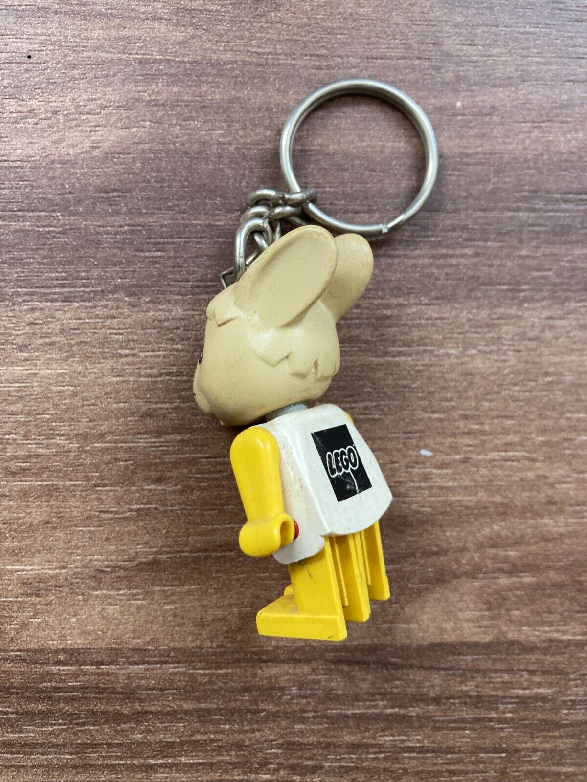 1980s LEGO Fabuland Bunny Rabbit Plastic - Original Vintage Key Ring Chain