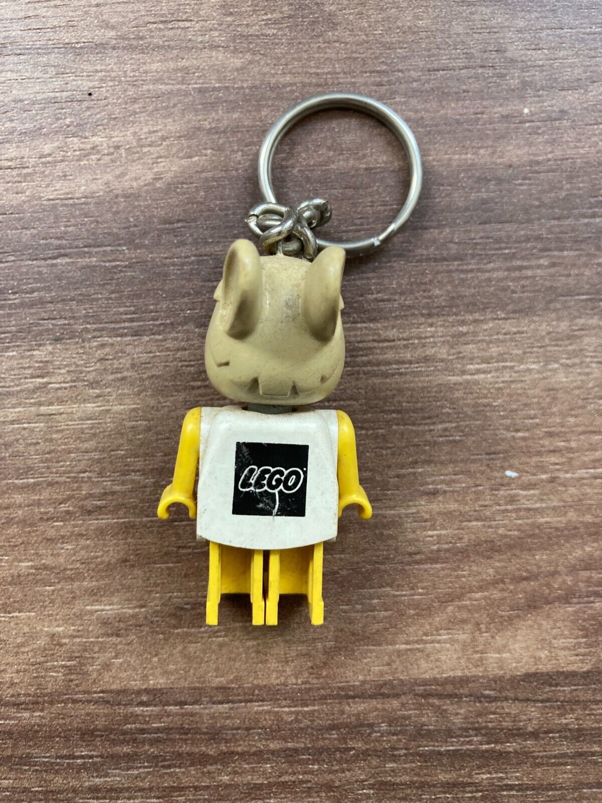 1980s LEGO Fabuland Bunny Rabbit Plastic - Original Vintage Key Ring Chain