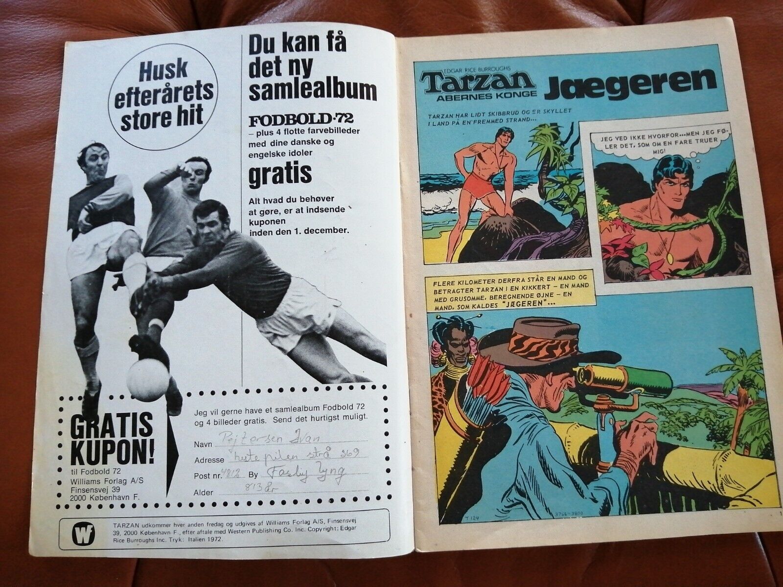 Danish comic magazineTARZAN no 20 1972