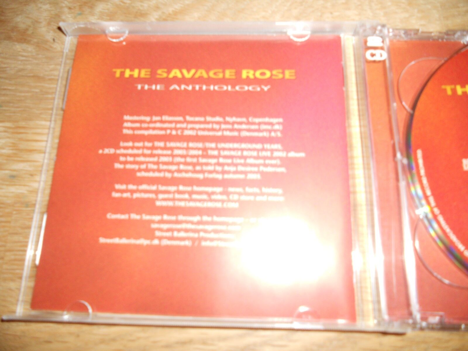 THE SAVAGE ROSE "THE ANTHOLOGY" 2002 2X CD 27 TRACKS UNIVERSAL MUSIC DENMARK A/S