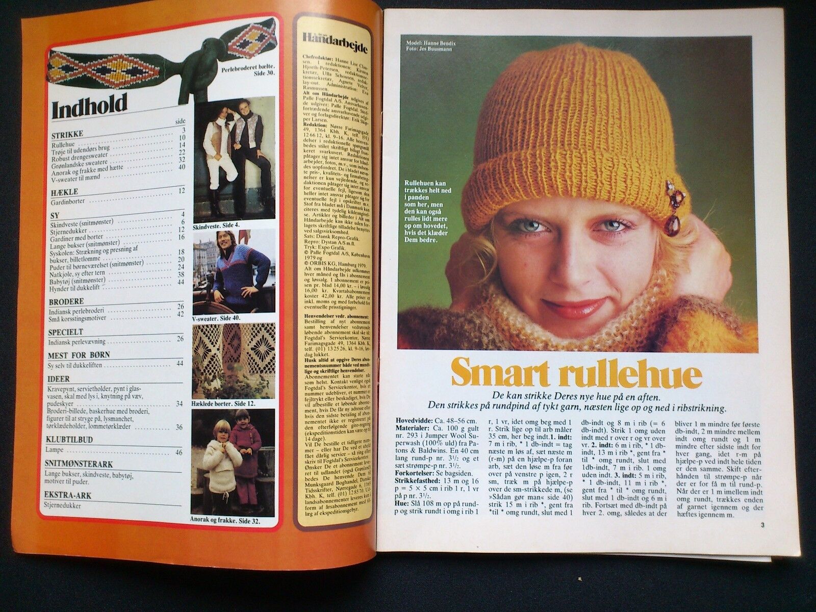 ALT OM HÅNDARBEJDEDanish needlework magazine from 1979 with patterns