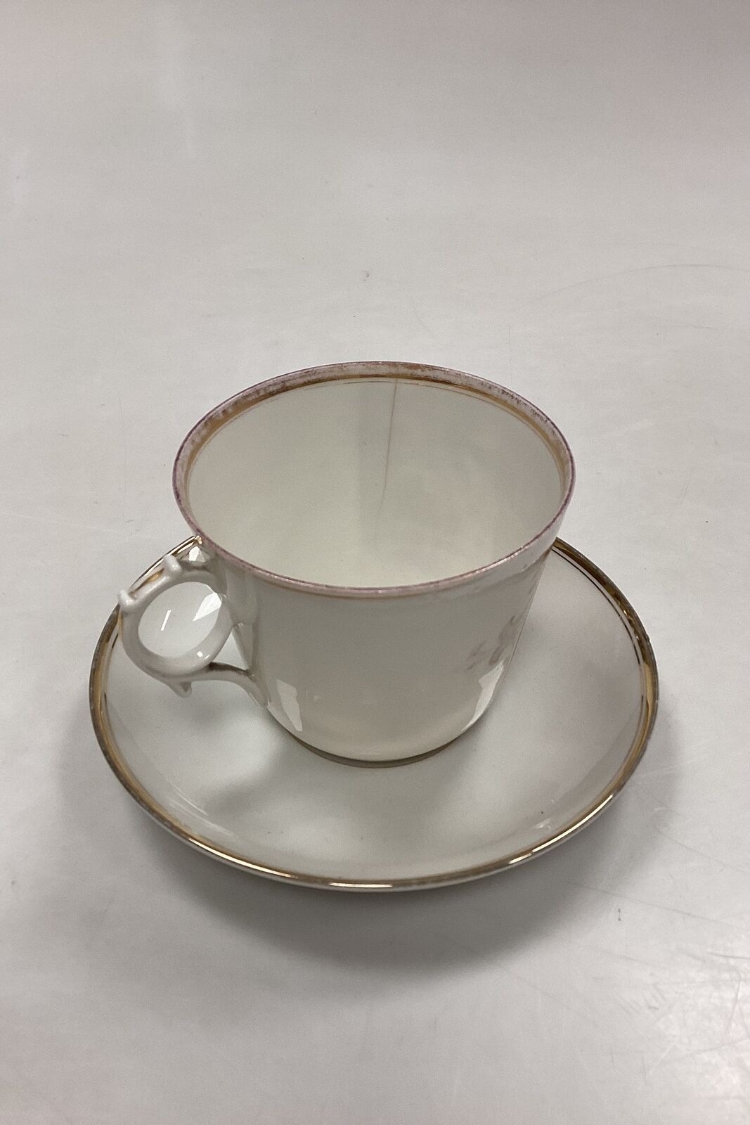 Bing and Grondahl Antique Coffee Cup with KPM Saucer