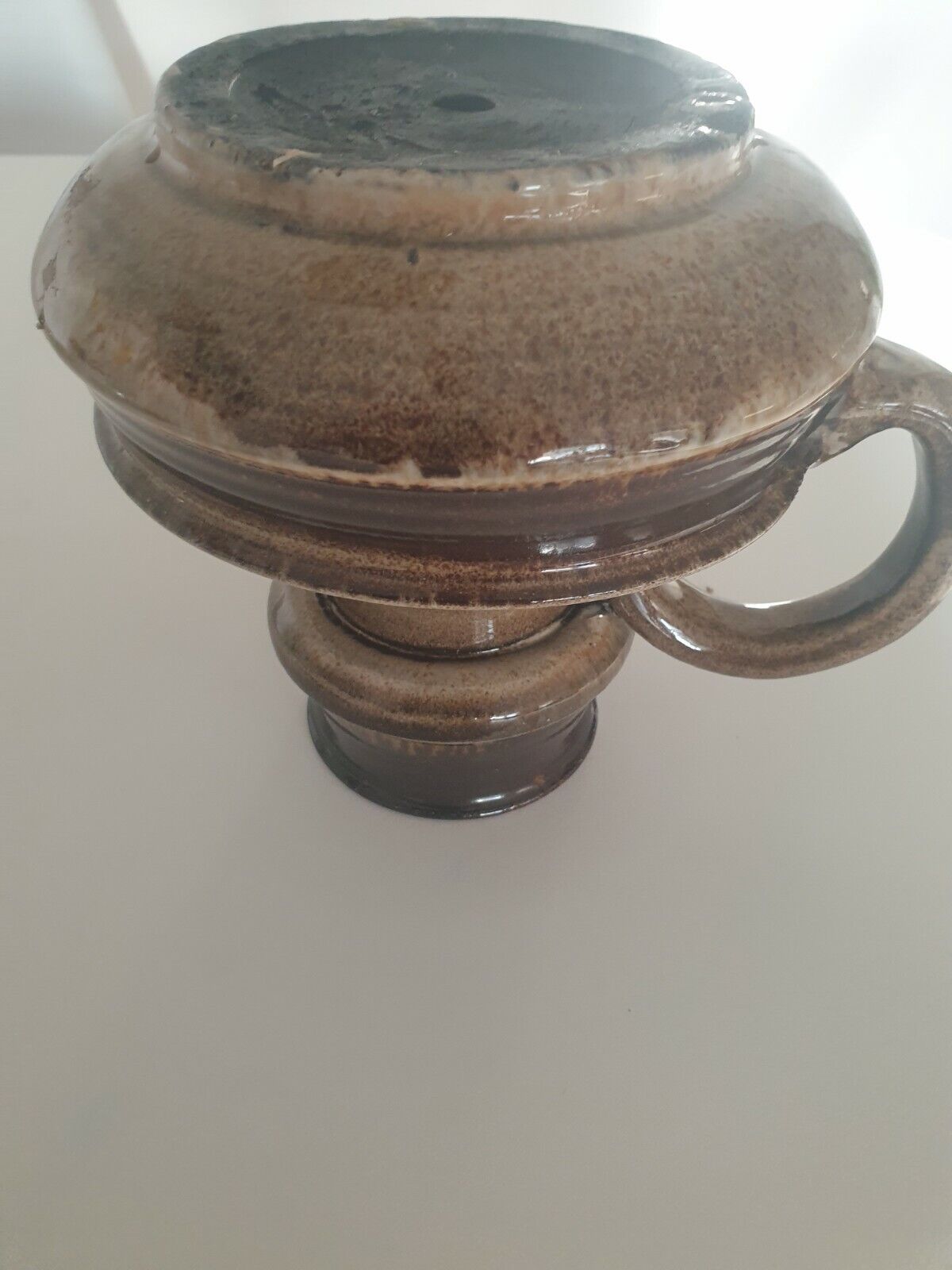 Vintage KERAMIK brown Candle Holder