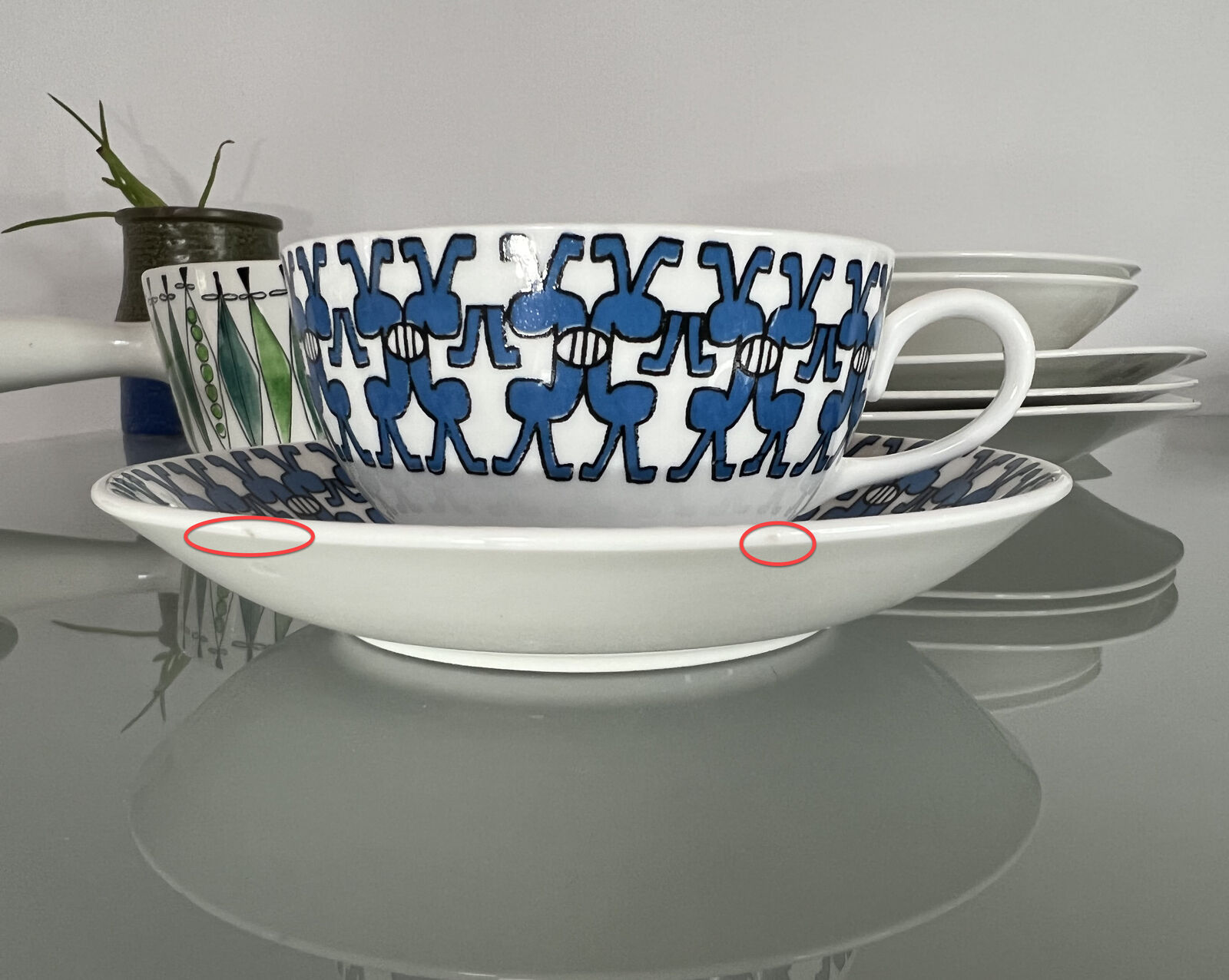 Gustavsberg Margret Tea Cup Set (B) by Margareta M Hennix