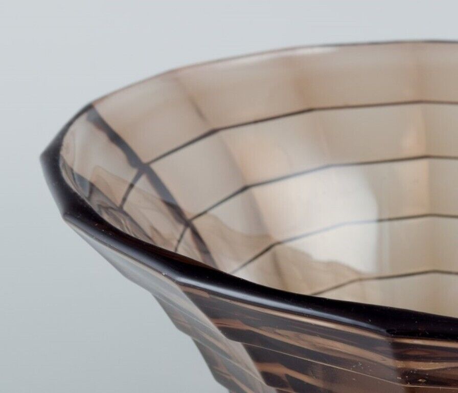 Simon Gate for Orrefors/Sandvik Two large Art Deco bowls in glass
