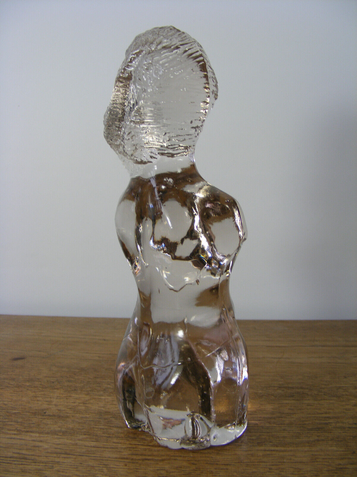 Pukeberg Uno Westerberg Glass Nude Girl Figural Art Glass Vintage 1960s