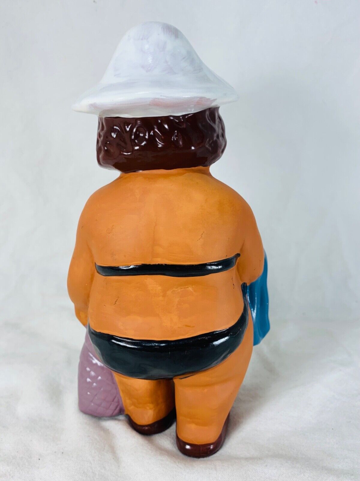 Vintage Rolf Berg ceramic funny beach beauty figurine 18cm tall Sweden