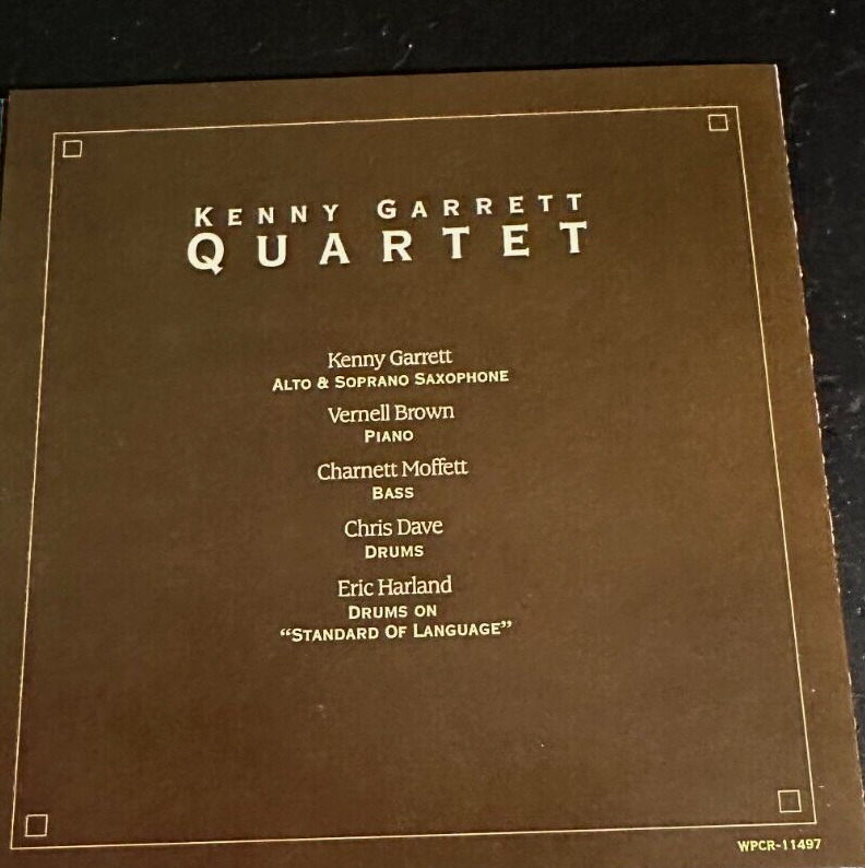 KENNY GARRETT ''STANDARD OF LANGUAGE'' - JAPAN CD - CHARNETT MOFFETT