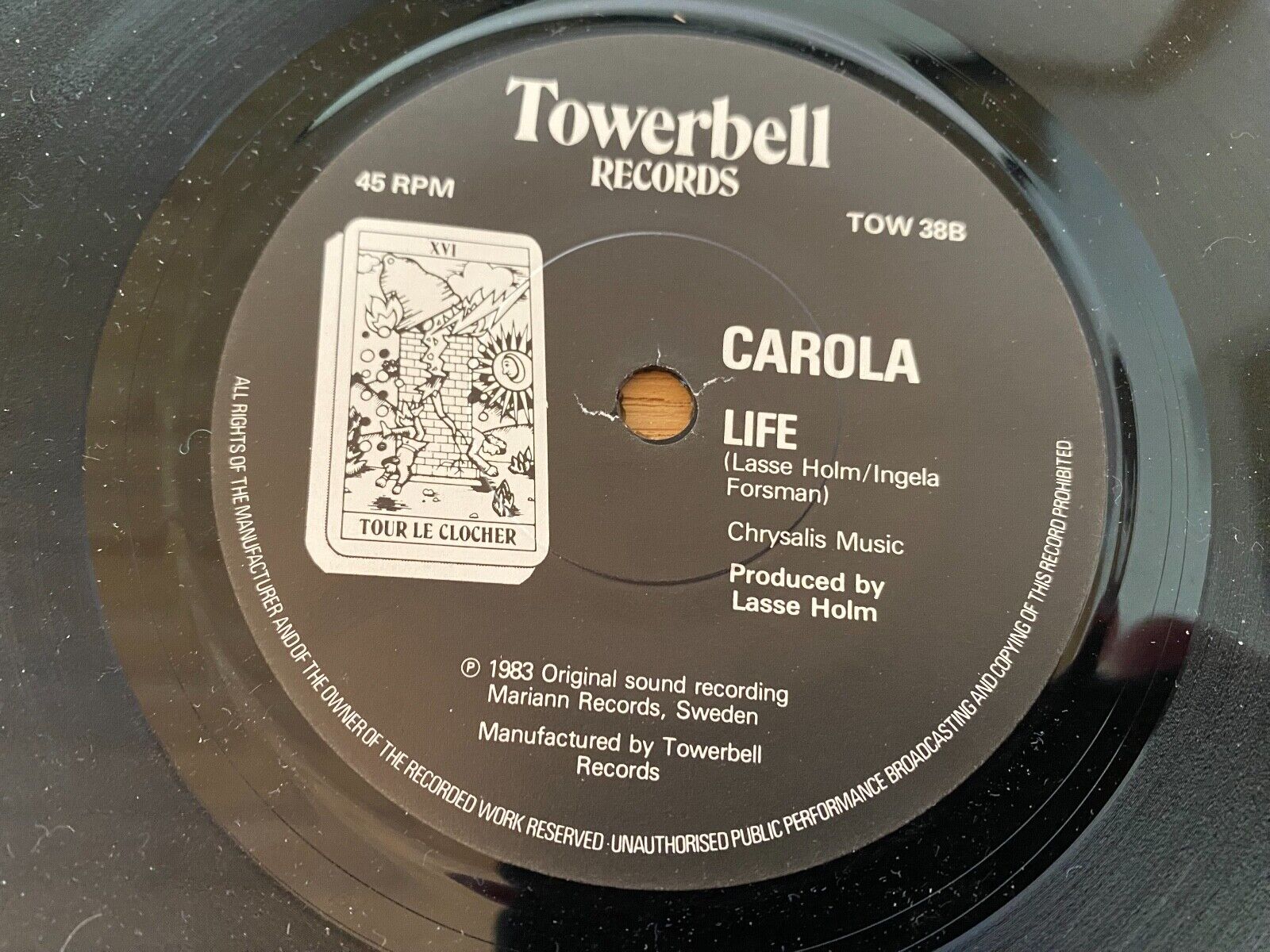 CAROLA HAGKVIST "LOVE ISN´T LOVE"  1983 UK PRESS 7" SINGLE EUROVISION WINNER 7"