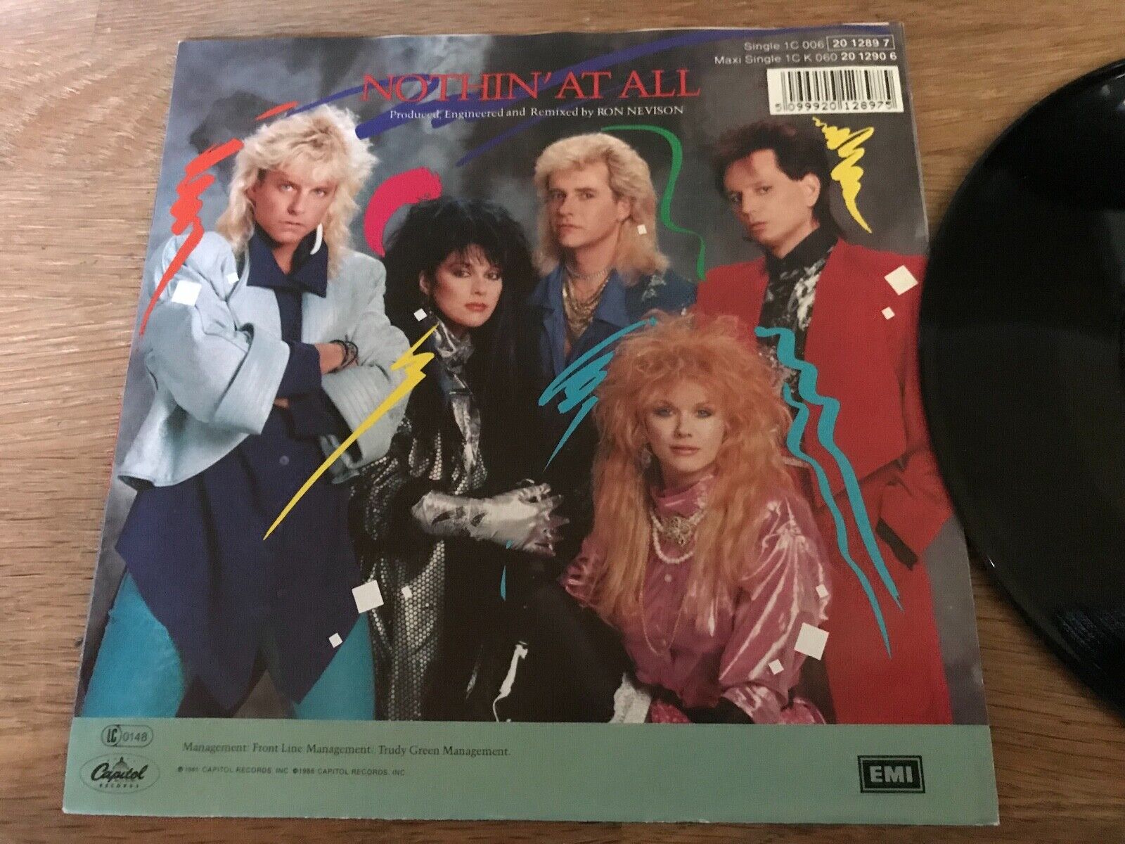 HEART "NOTHIN´ AT ALL (REMIX) / THE WOLF " 1985 EMI CAPITOL RECORDS ST 45 SCARCE