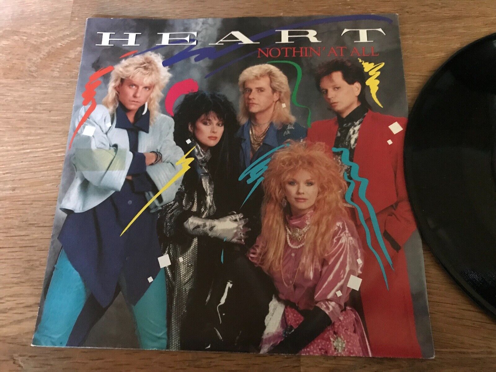 HEART "NOTHIN´ AT ALL (REMIX) / THE WOLF " 1985 EMI CAPITOL RECORDS ST 45 SCARCE