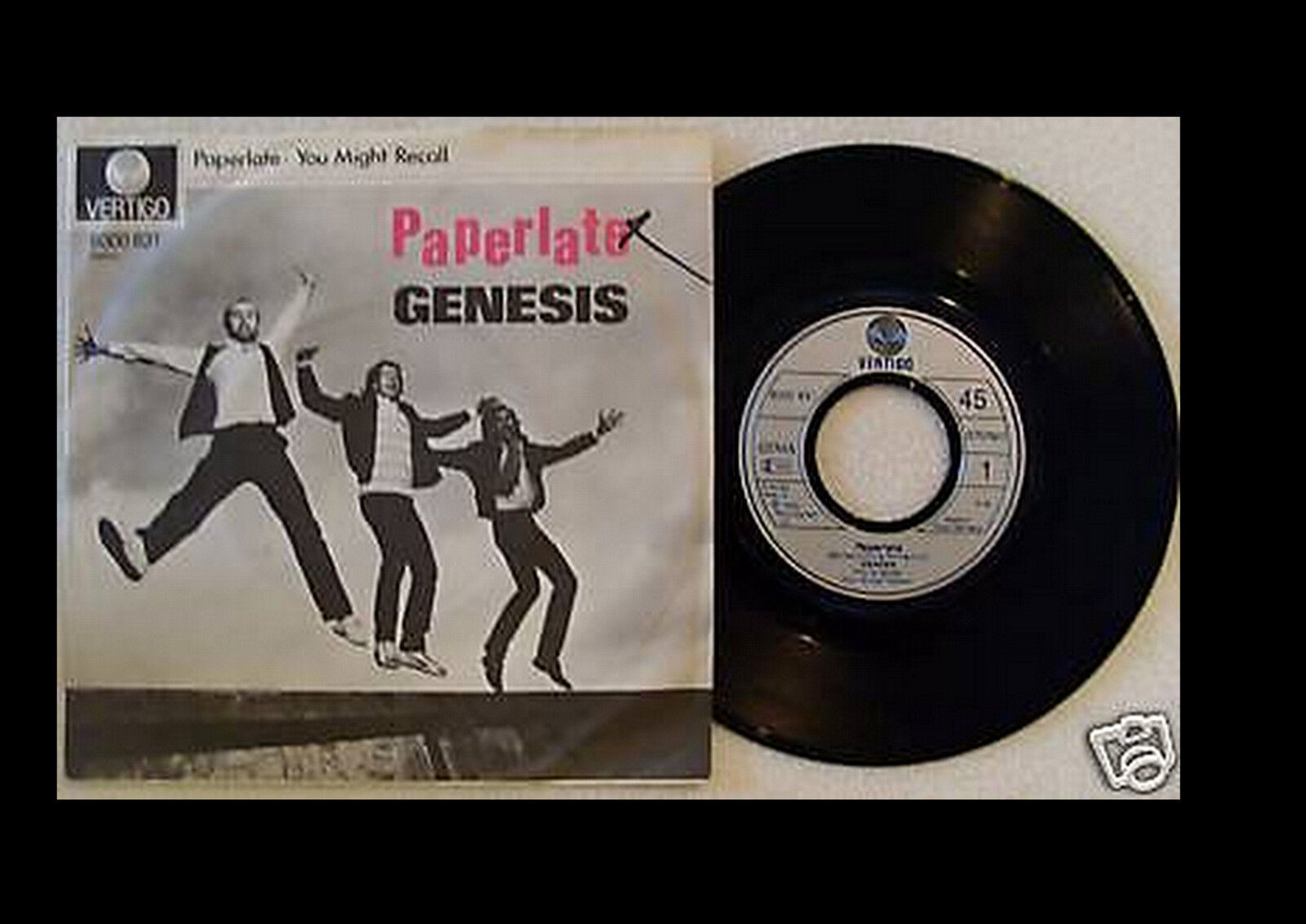 GENESIS PAPERLATE  YOU MIGHT RECALL GERMAN 45+PS 1982  PHIL COLLINS