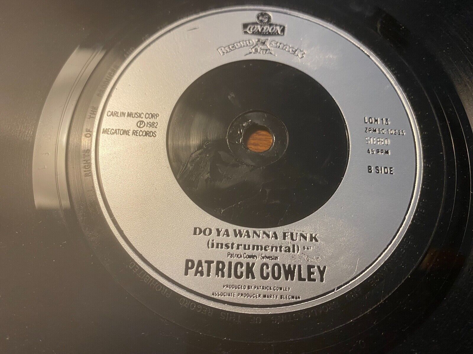 SYLVESTER WITH PATRICK COWLEY "DO YA WANNA FUNK" 1982 7" VINYL SINGLE ENGLAND UK