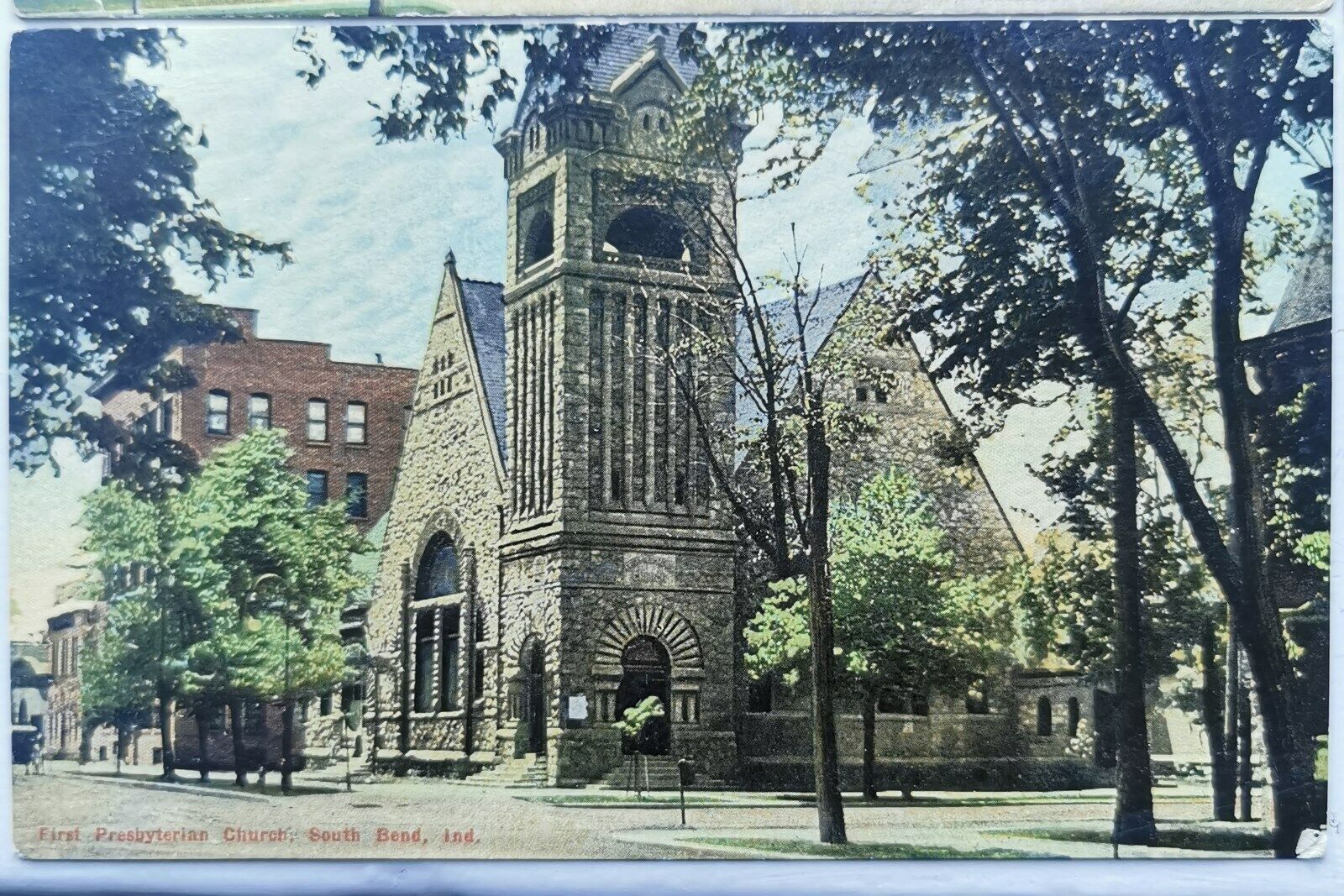 8 vintage postcard´s from South Bend Indiana - Danish immigrant´s writing home