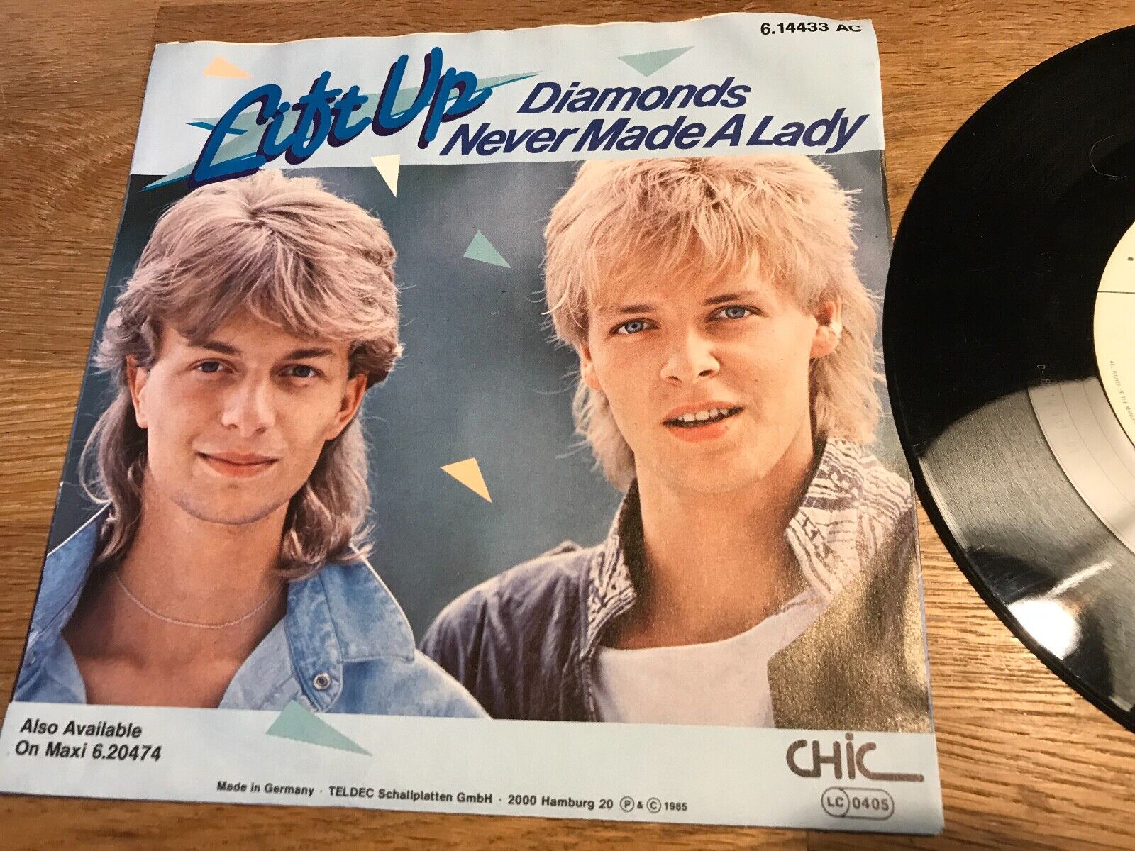 LIFT UP / DIETER BOHLEN "DIAMONDS NEVER MADE A LADY" 1985 CHIC GEMA GERMAN PRESS