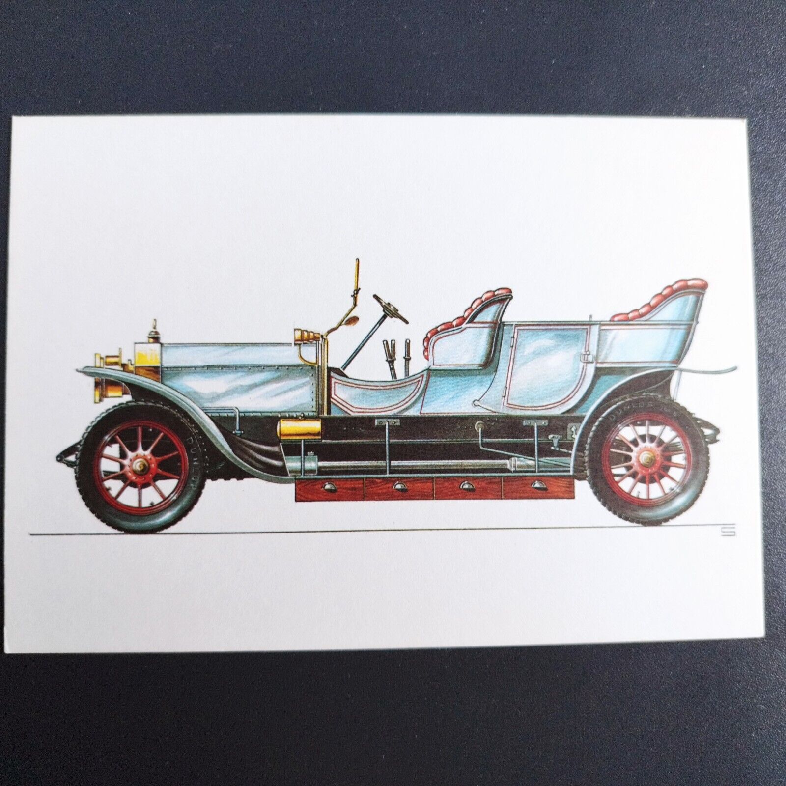 Postcard made in DDR East Germany. Rolls-Royce Silver Ghost , 1907