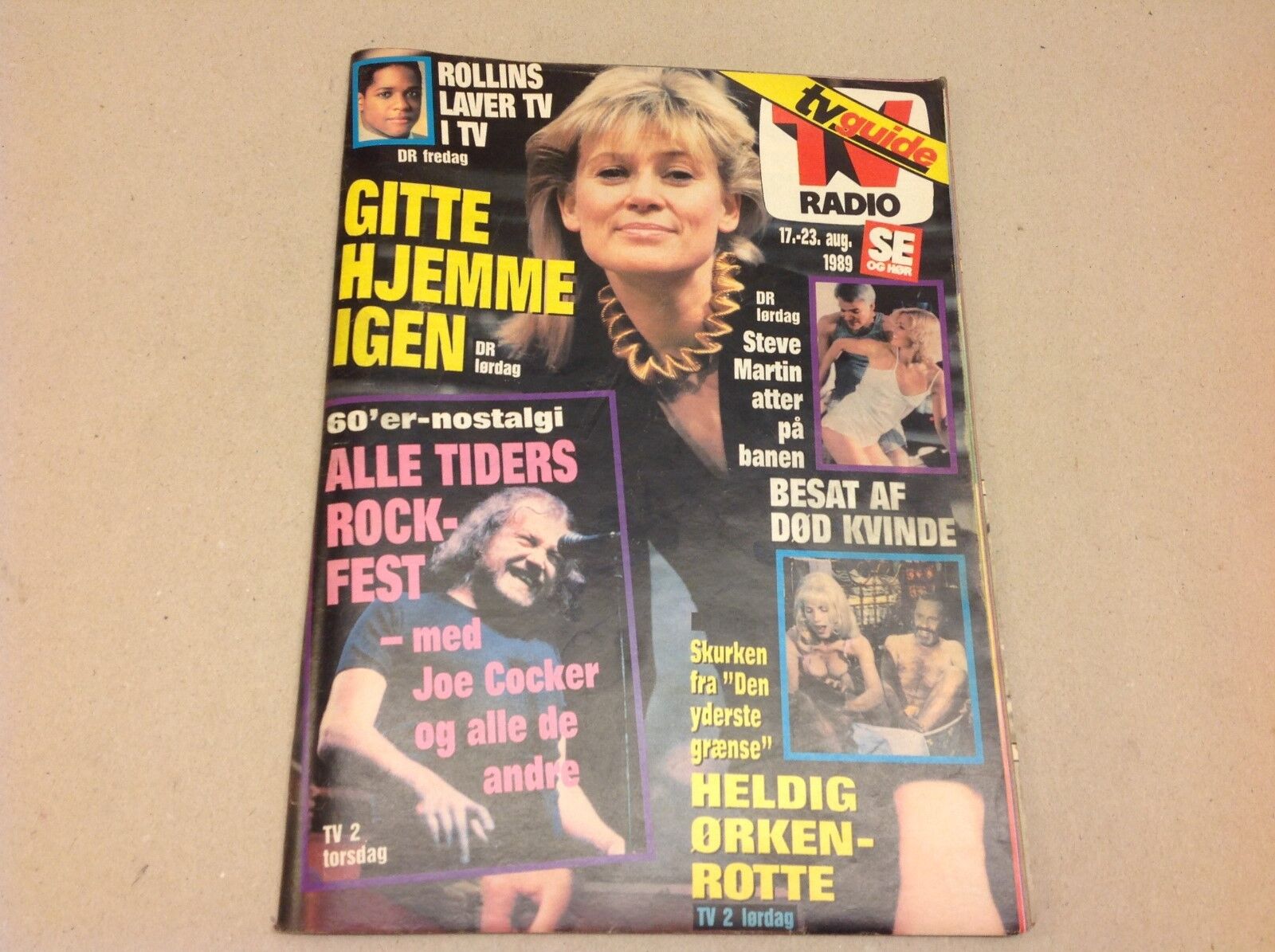 Madonna Wants Children Front Cover Vintage Danish Magazine 1989 "Se og Hoer"